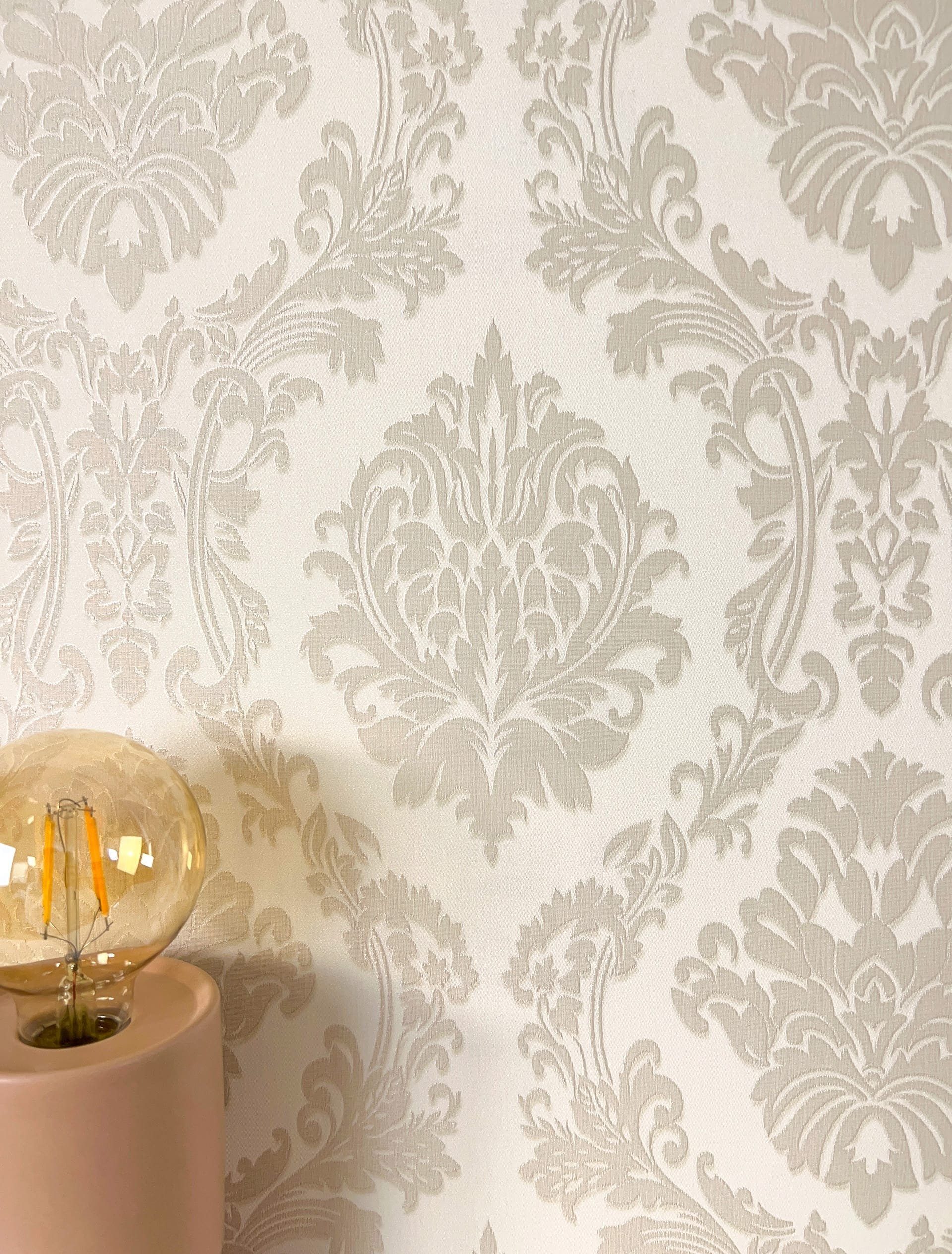 Newroom Vliestapete, Beige Glänzend Modern Ornamente günstig online kaufen