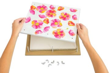 Betzold Lernspielzeug Blumen-Presse XXL 32x26cm inkl. Kartonblättern und Einlegepapier, BxH: 26 cm x 32 cm