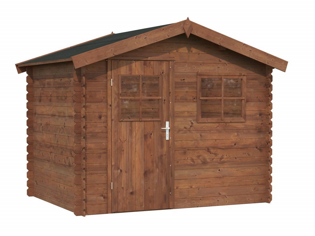 Aktion 260x200 Holzhaus, naturbelassen 9 Gartenhaus BxT: Palmako cm