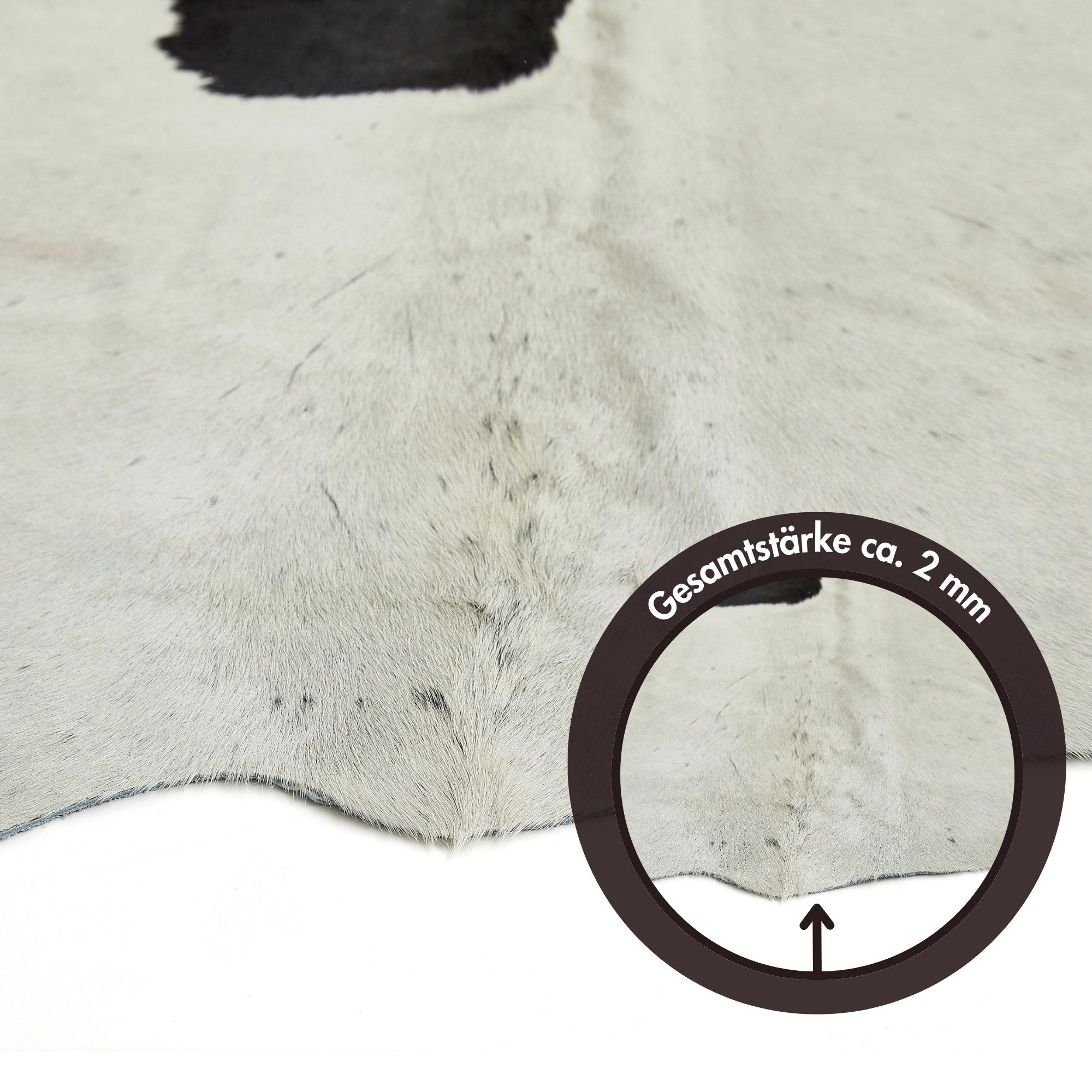 LUXOR living Fellteppich Rinderfell, fellförmig, Höhe: 2 mm, echtes Rinderfell, Naturprodukt - daher ist jedes Fell ein Einzelstück – Bild 4 von 5