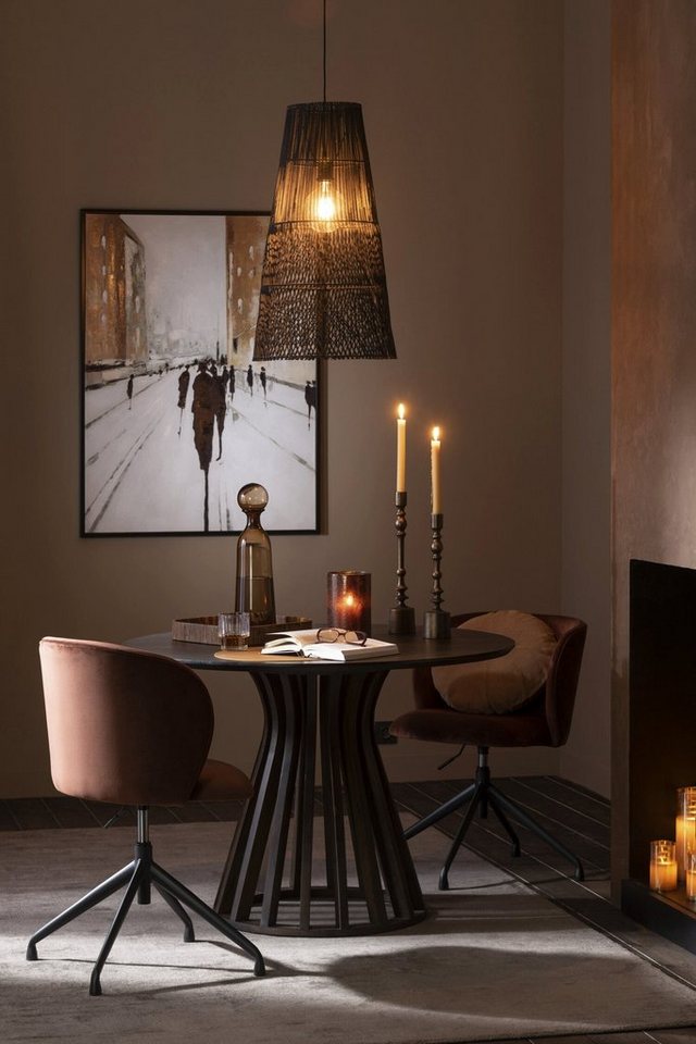 GILDE Wanddekoobjekt Elegante 4er Set Kerzenhalter in Bronze - Zeitlose  Schönheit für Ihr Z