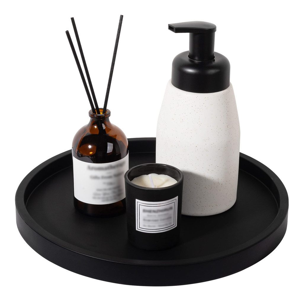 Agger Dekotablett Dekotablett Badezimmertablett aus Silikon, Organizer Tablett, für Schmuck und Make-Up