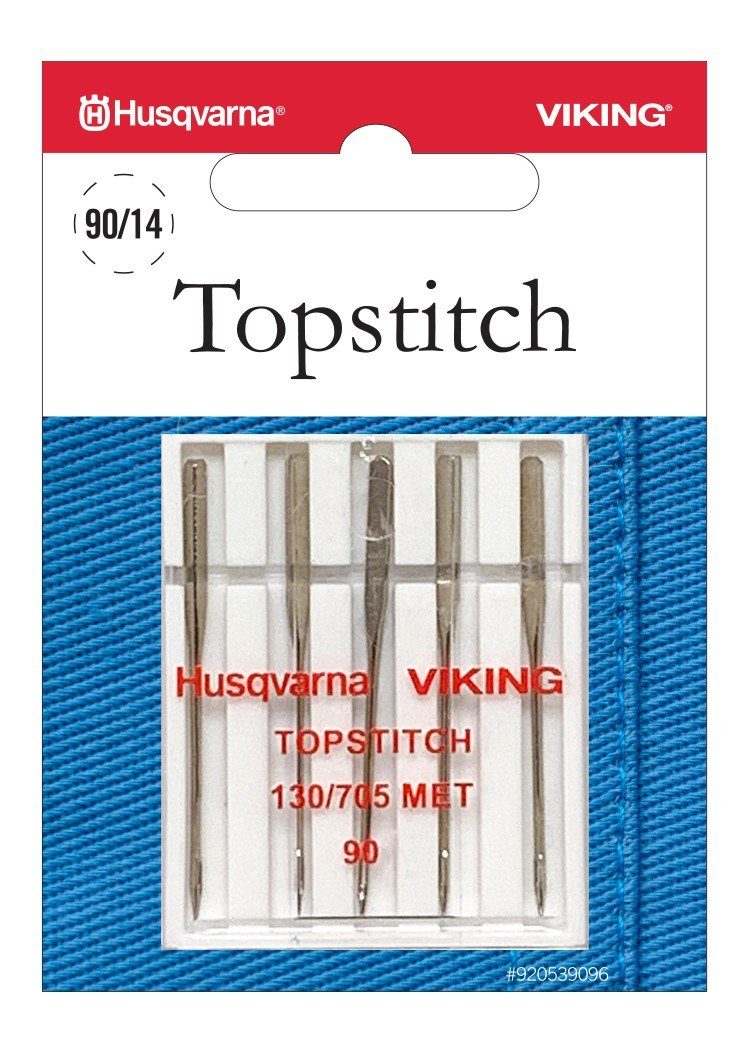 Husqvarna Viking Nähmaschine Nähmaschinennadel Topstitch-Nadel Stärke 90 5 Nadeln | Coverlock-Nähmaschinen