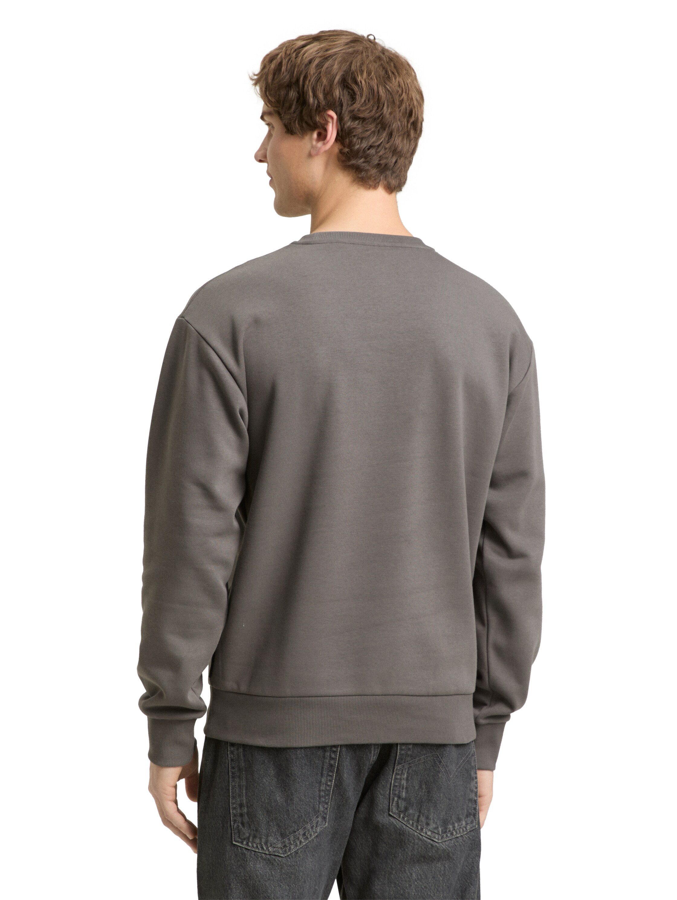 TOM TAILOR Denim Sweater mit Ski-Motiven bestickt