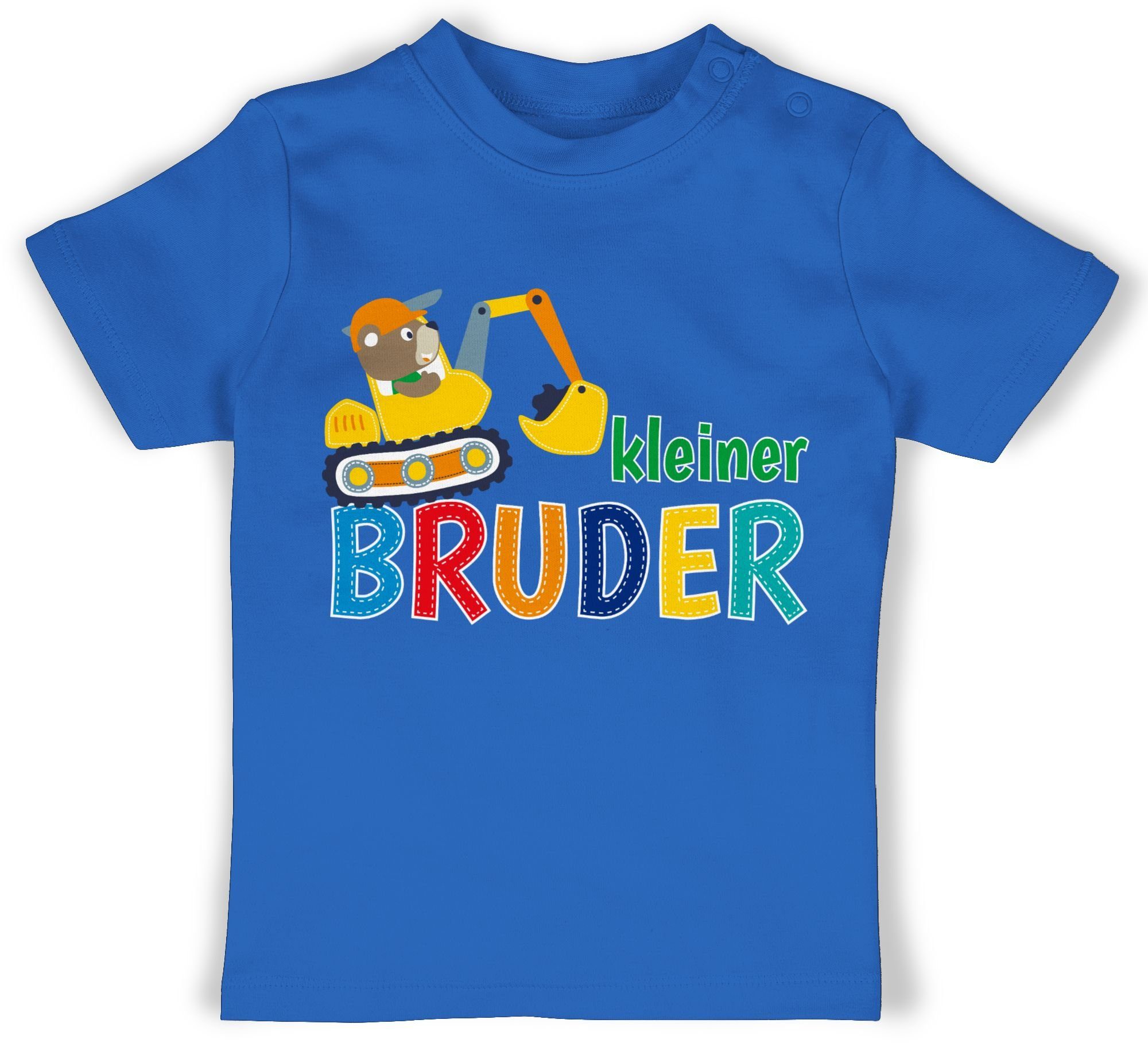 Shirtracer T-Shirt Kleiner Royalblau Bruder 1 Bagger Bruder Kleiner