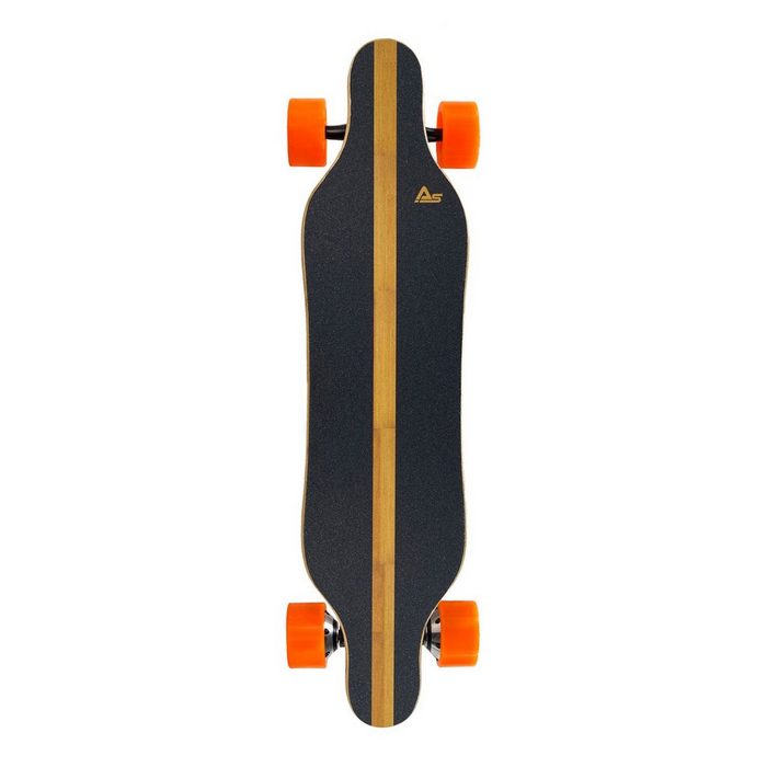 AsVIVA Longboard E-Longboard AsVIVA LB1 Elektro Skateboard Elektro-Longboard mit einer 4000 mAh Lithium-Batterie (Ladezeit ca. 3 Stunden) 900W Doppelmotor Heckmotor-Direktantrieb bis zu 35 km/h Geschwindigkeit inklusive 2.4 GHz Funkfernbedienung Reichweit