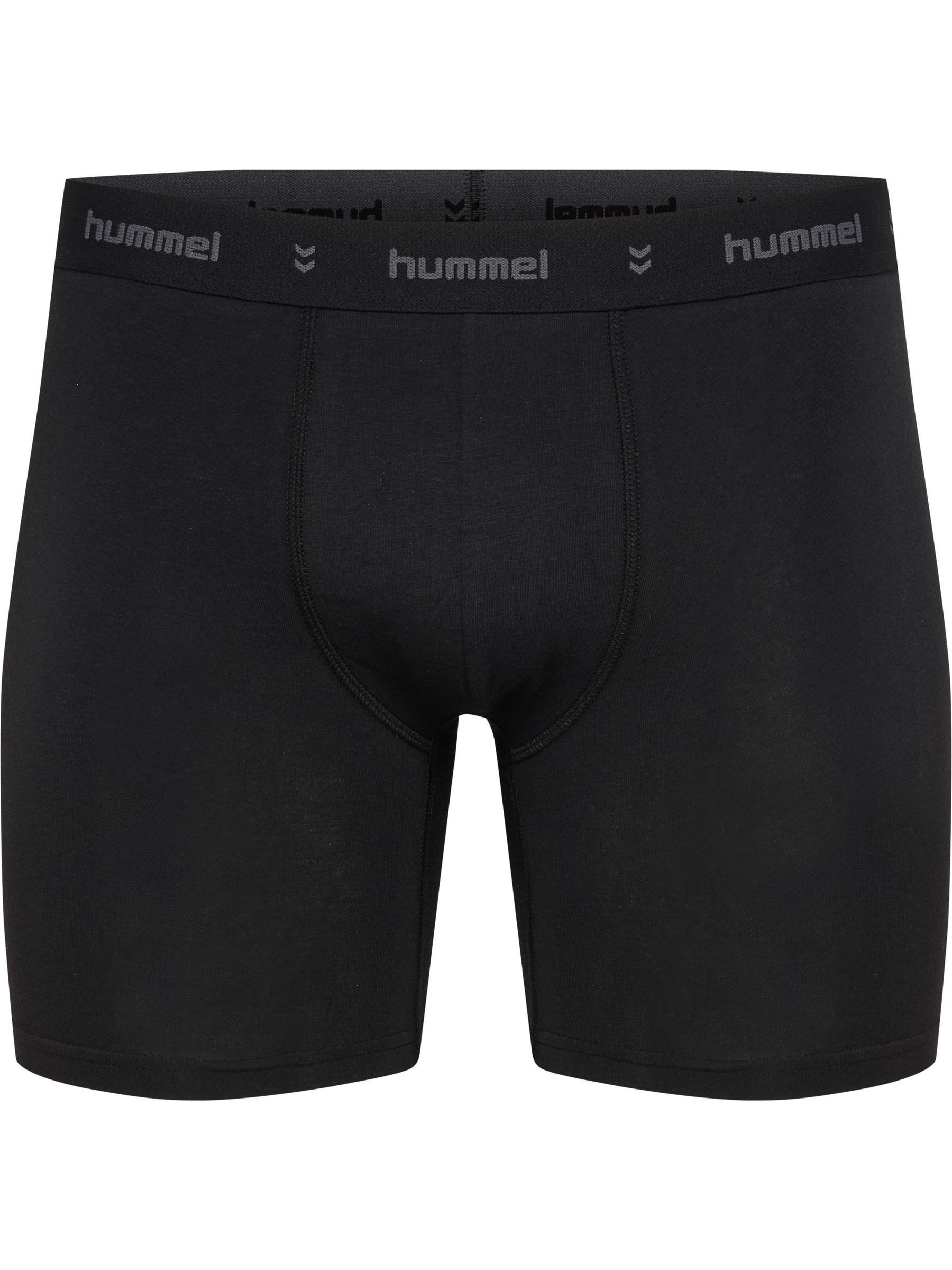 hummel Boxershorts Logo Webbund Körpernah Bequem Elastisch Sportlich Basic für Herren (3-St) hmlCOMFORT BOXERS 3-PACK