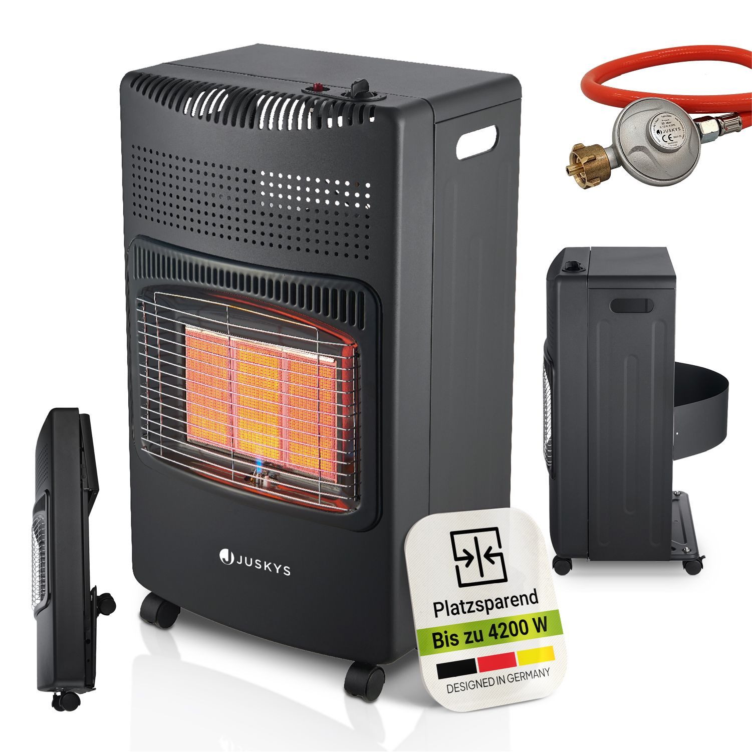 Juskys Heizstrahler GS42US, 4200 W, stark und energiesparend, 3-Stufen-Wärm günstig online kaufen