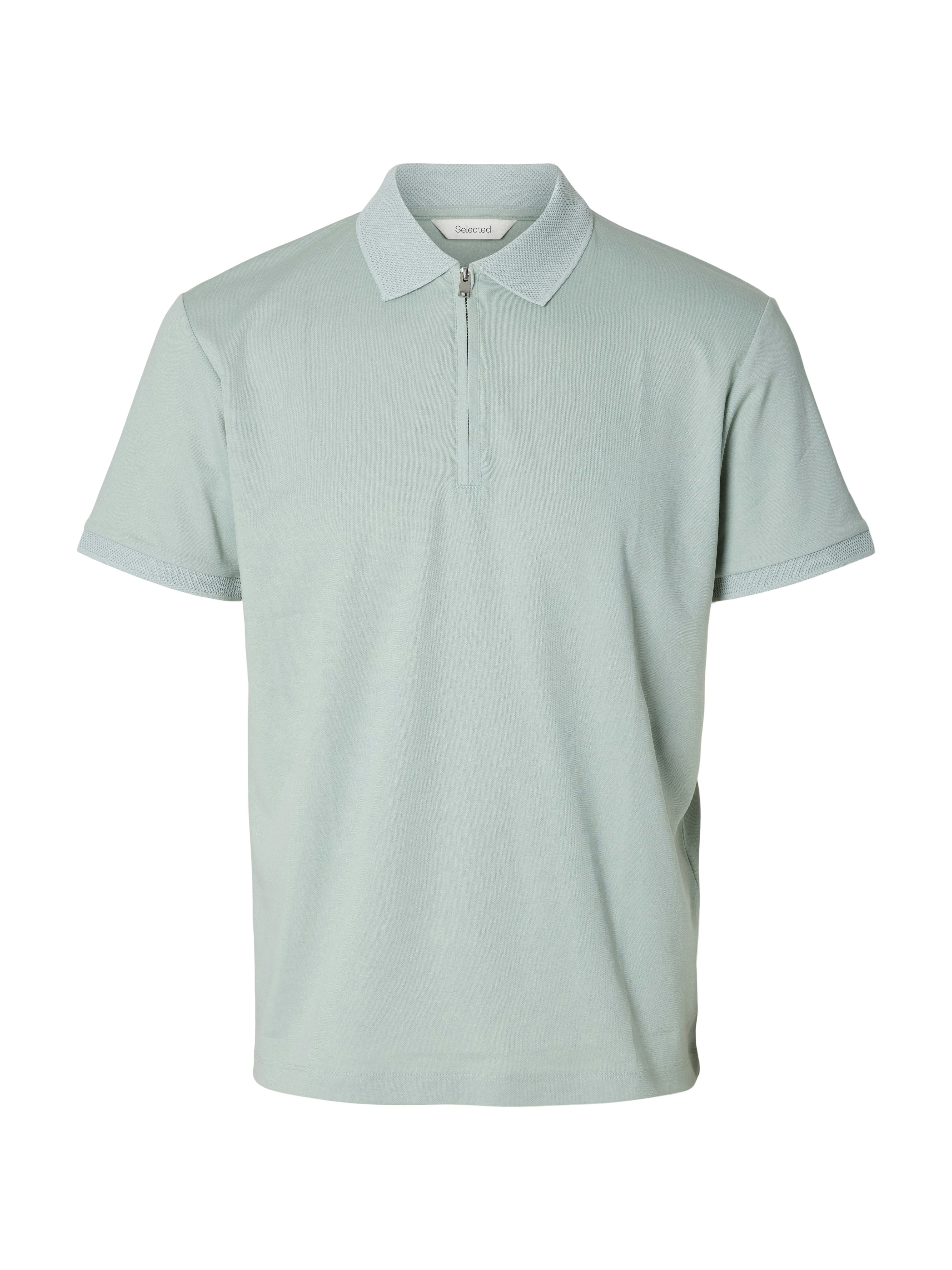 Selected Poloshirt SLHFAVE ZIP SS POLO NOOS Baumwollmischung, regular fit günstig online kaufen