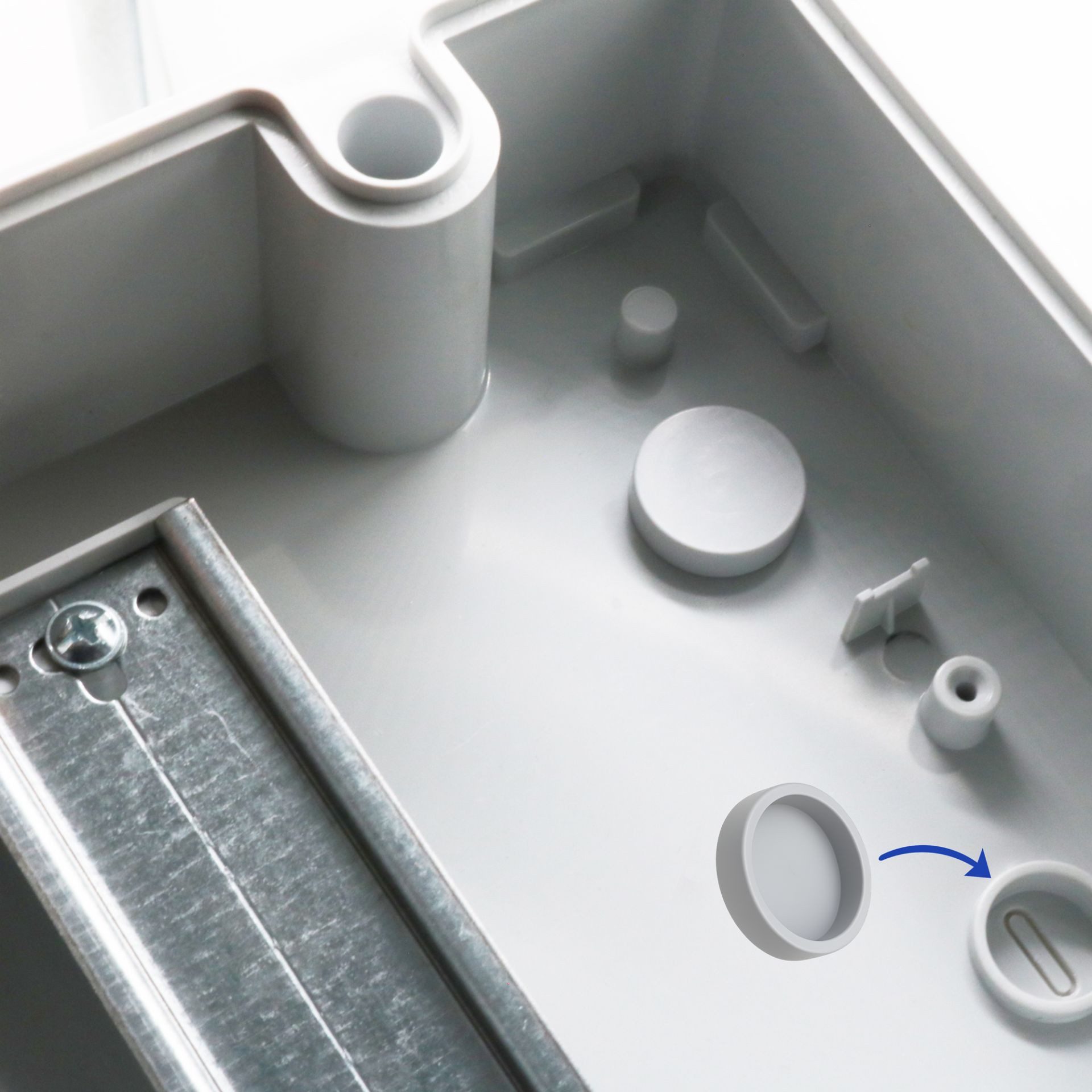 ARLI Verteilerbox Sicherungskasten IP65 Aufputz Verteilerkasten Feuchtraumverteiler, (Anzahl Module, 5-tlg), Anzahl Module nach Auswahl inkl. Kabelverschraubungen