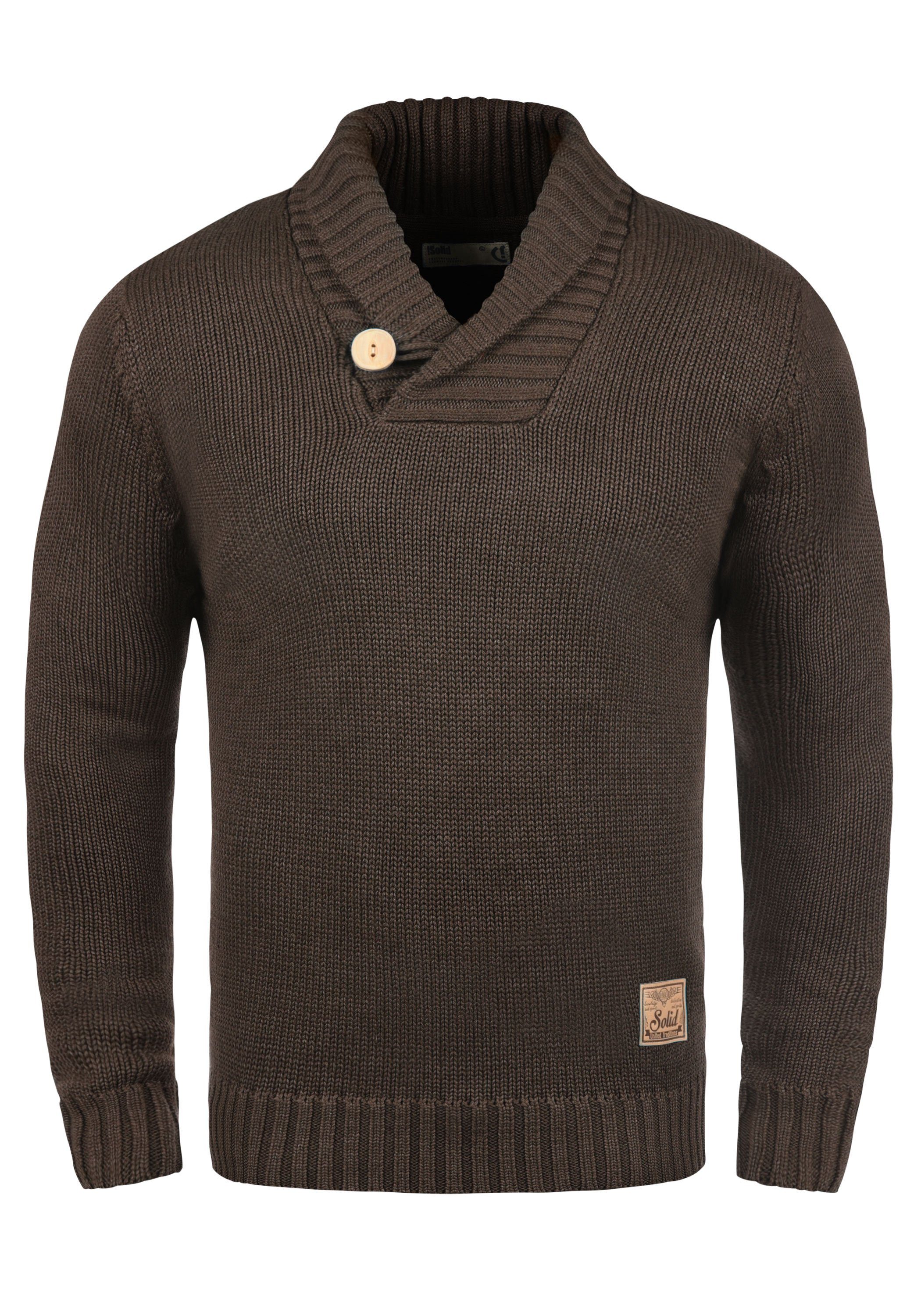 !Solid Strickpullover SDPaddy Strickpulli mit Schalkragen