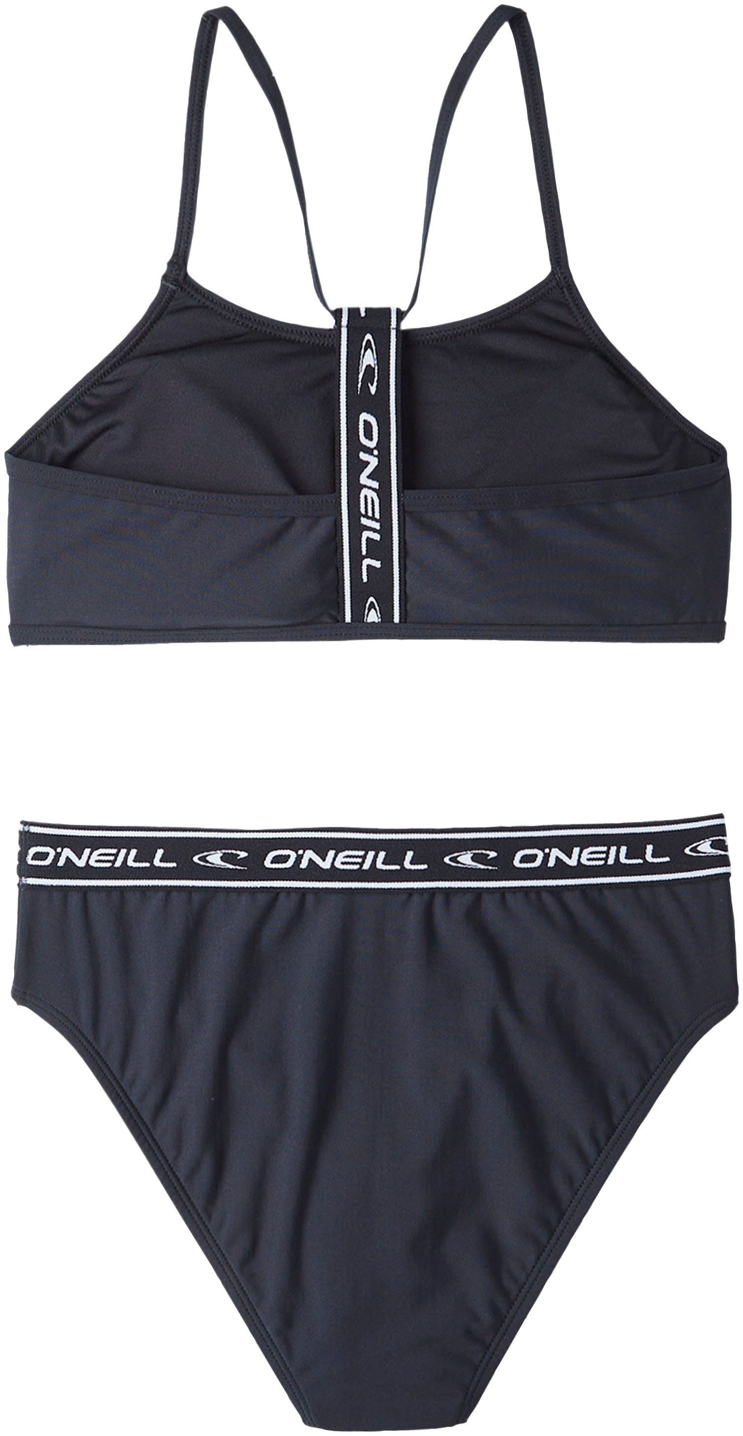 O'Neill Bustier-Bikini SPORTCLUB Bund 2-St) (Set, BIKINI Logoschriftzug mit und ACTIVE elastischem