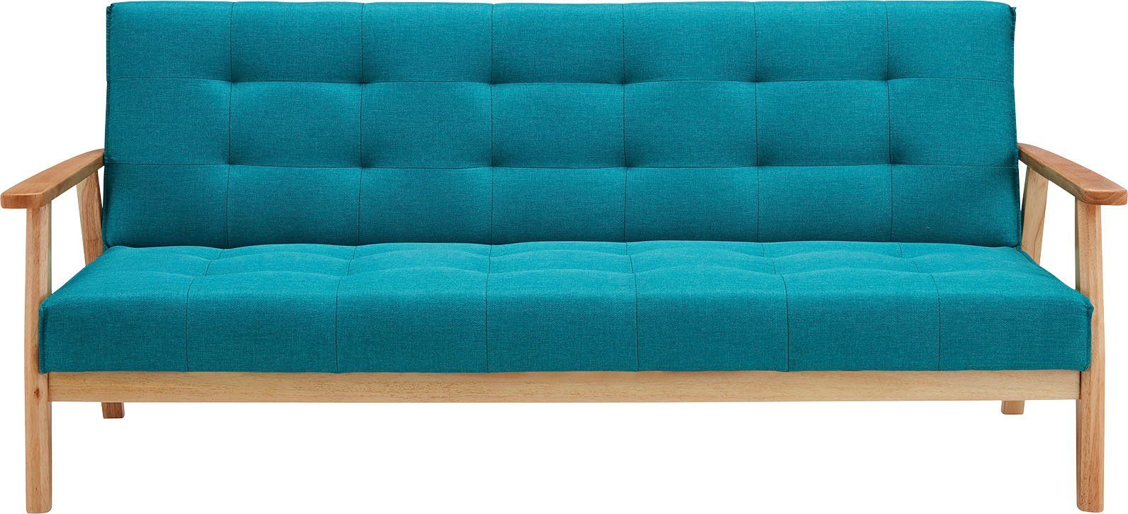 SalesFever Schlafsofa Skagen 3-Sitzer Schlafsofa, Holzgestell günstig online kaufen