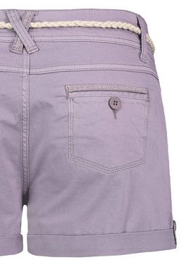 SUBLEVEL Bermudas Damen Short Bermuda kurze Hose Sommer Chino Stoff Hotpants mit Gürtel