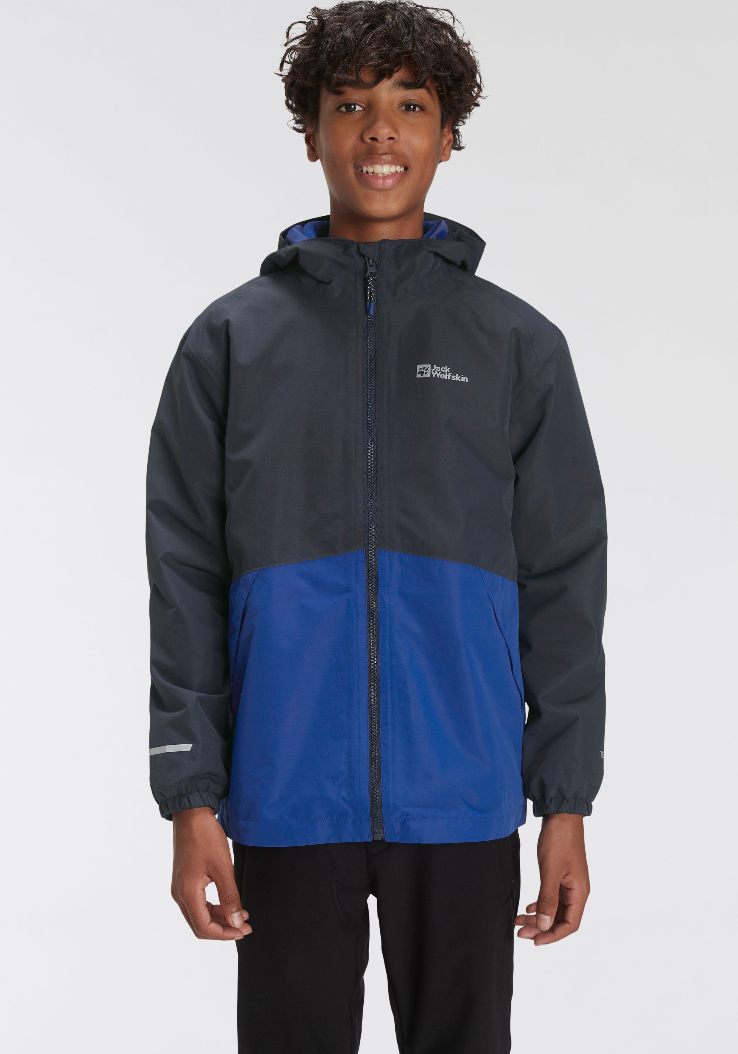 Jack Wolfskin Outdoorjacke ICELAND 3IN1 JACKET K vielseitige 3in1-Jacke für jeden Tag und jede Aktivität nordic sky