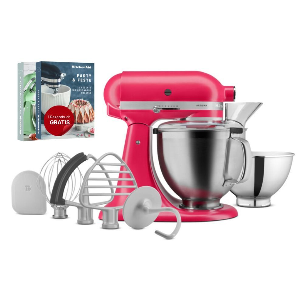 KitchenAid Küchenmaschine Küchenmaschine 4,7L Artisan 5KSM195PS Küchenmaschine Hibiscus