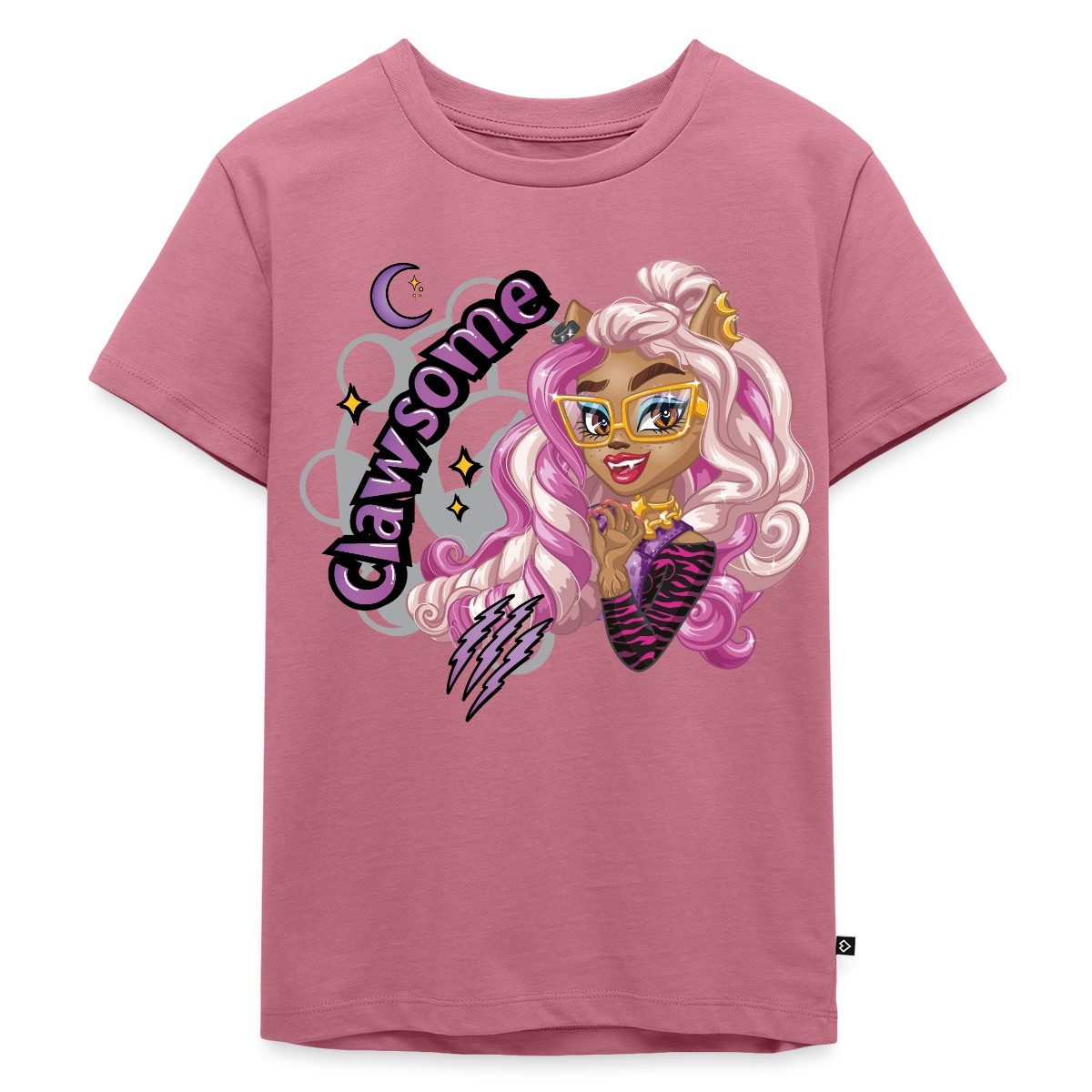 Spreadshirt T-Shirt Monster High™ Clawdene Wolf Clawsome Kinder Premium T-Shirt (1-tlg)