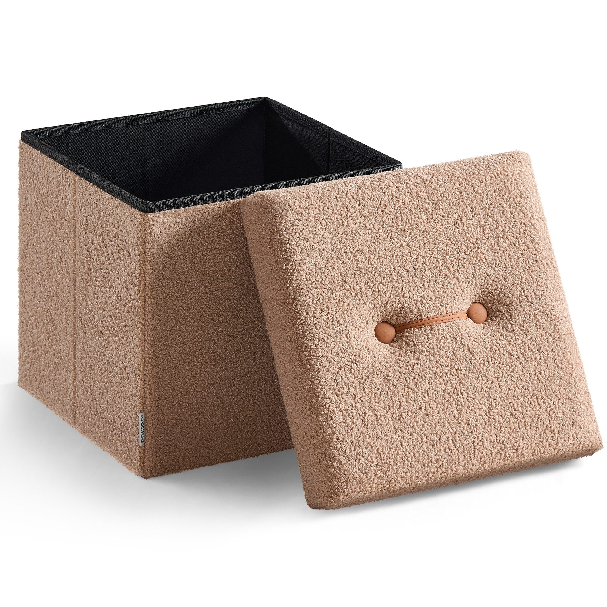 SONGMICS Sitzhocker, mit Stauraum, faltbarer Sitzhocker, günstig online kaufen