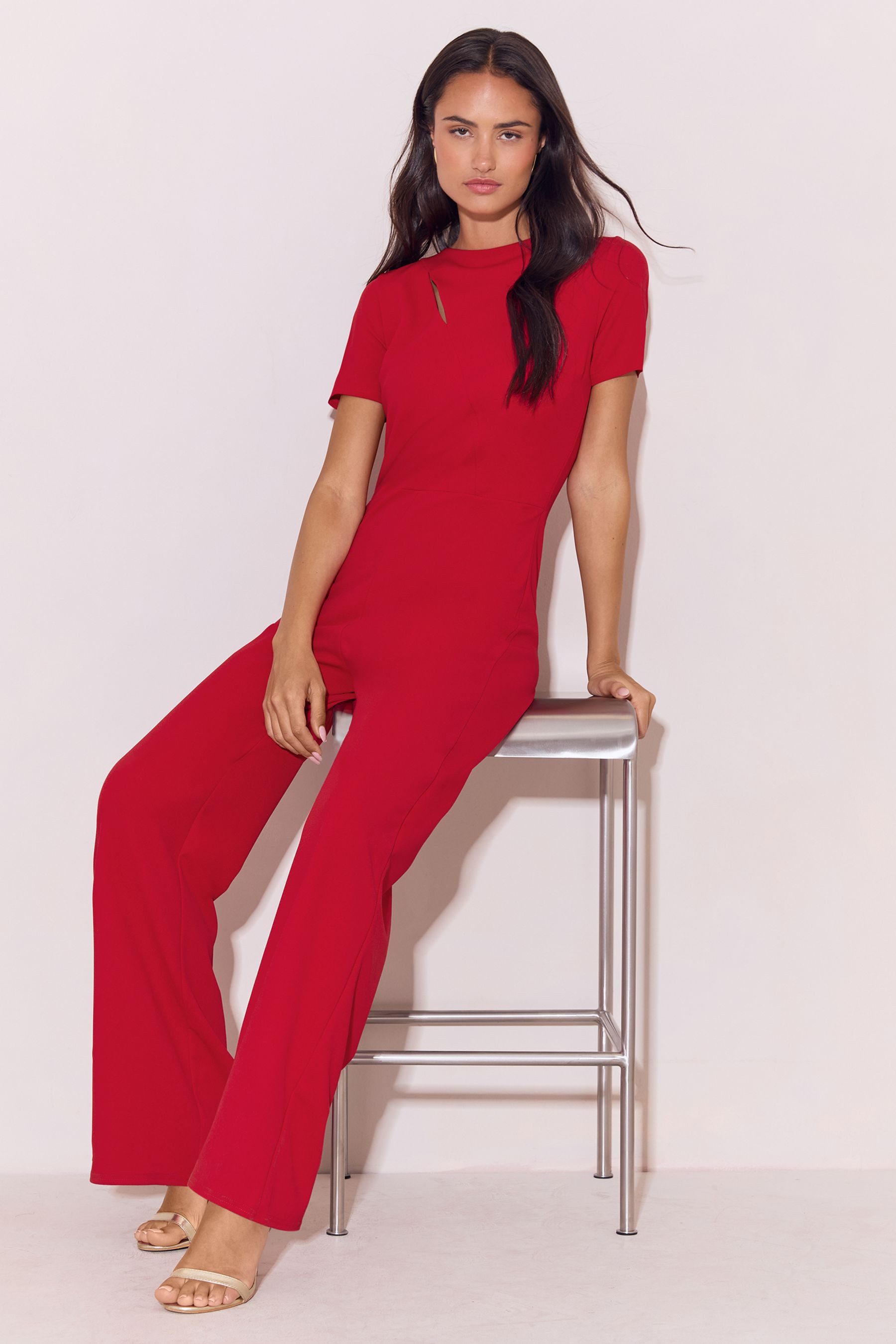 LIPSY Jumpsuit Lipsy Jumpsuit mit kurzen Ärmeln, Regular (1-tlg)