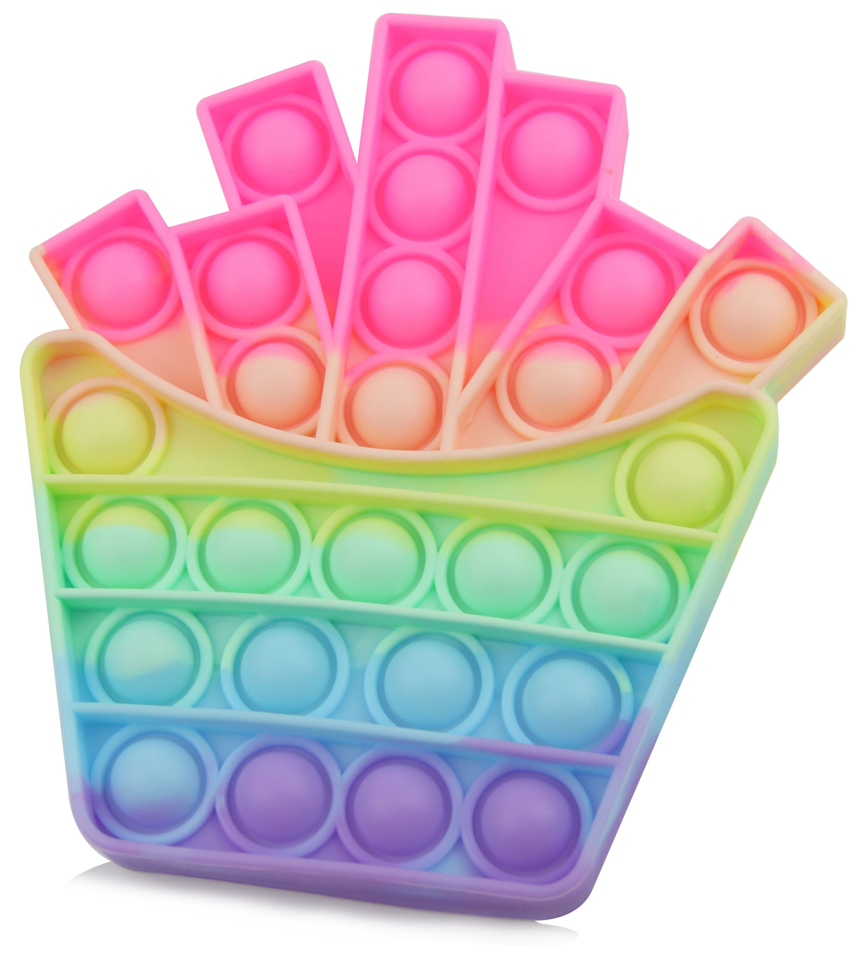 Frentree Lernspielzeug Push Pop Anti-Stress, Spielzeug, Fidget Toy für Kinder und Erwachsene Eis, Kreis Pop It