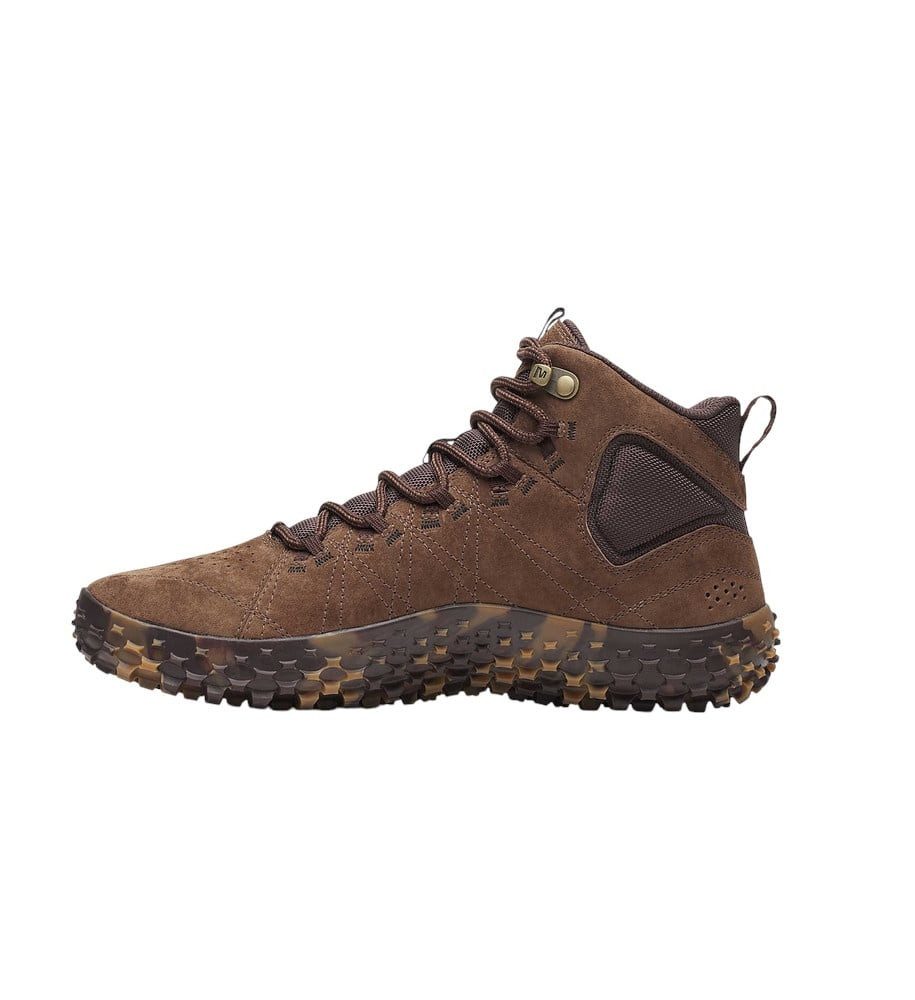 Merrell Wrapt Mid WP (Minimal-Laufschuhe, Leder, wasserdicht) dunkelbraun Sneaker