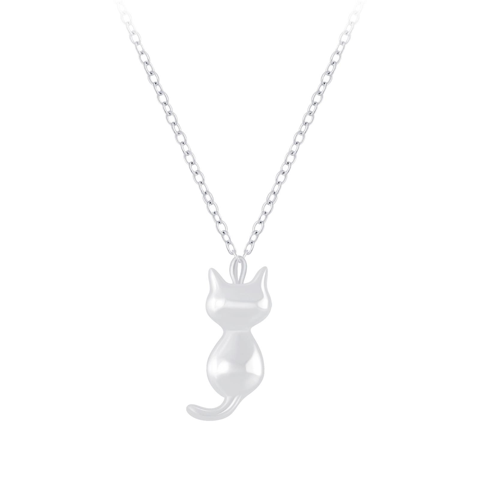 Silberkette Katzen Halskette 925 Silber