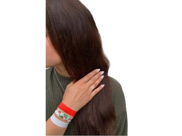 LK Trend & Style Haarband Zopfband elastisches Haarband oder Armband, Sommer Edition Set-Preis, 11-tlg., für die Festival Frisur, cooles Armband, Das Haarband läßt sich perfekt als Armband tragen.