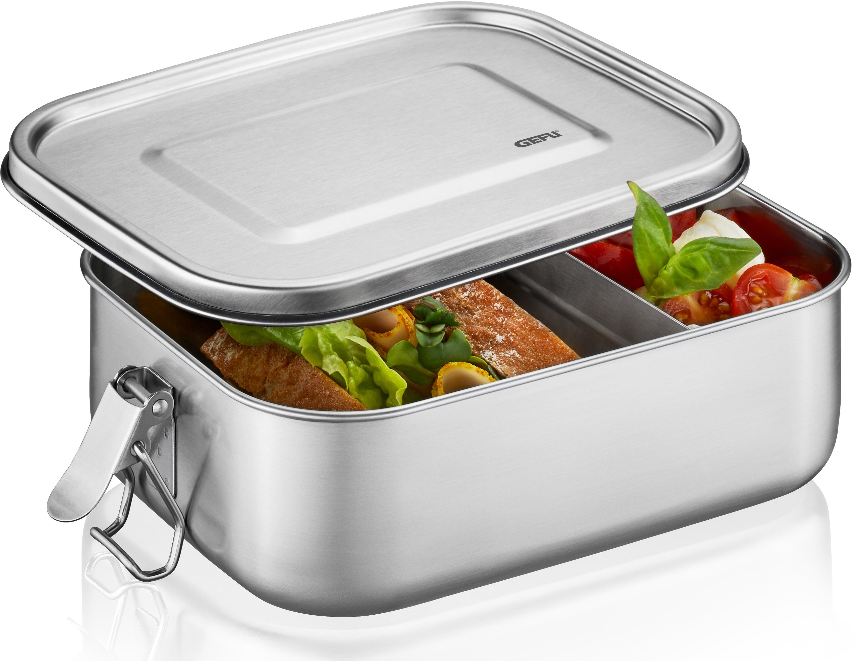 GEFU Lunchbox »ENDURE klein«, Edelstahl, Silikon, (4-tlg), 100%  auslaufsicher, Klickverschluss