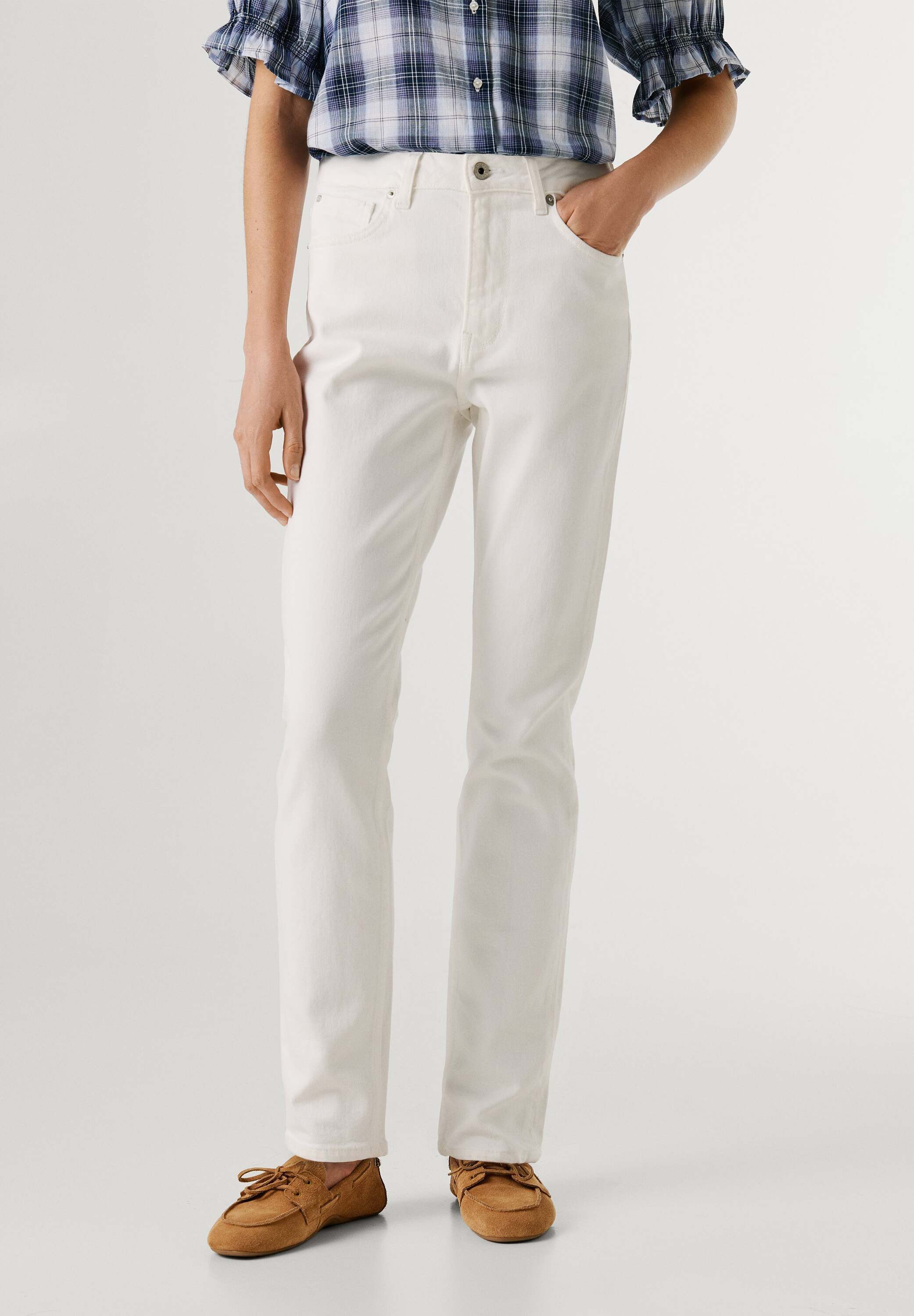 Pepe Jeans Straight-Jeans straight leg jeans TAPERED JEANS HW VIOLET