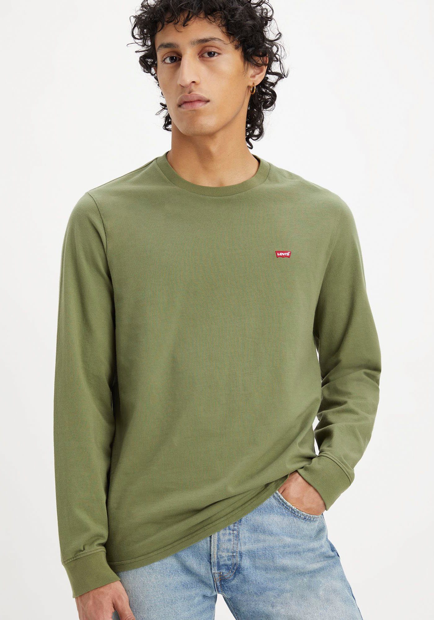 Logo-Applikation Langarmshirt mit Levi's® olive bluish