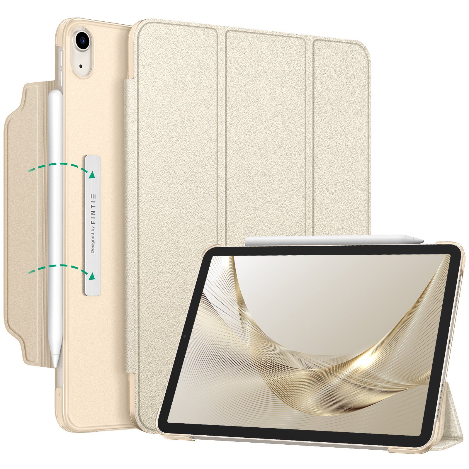 Fintie Tablet-Hülle für iPad Air 11'' M4/M3/M2(2026/2025/2024), iPad Air 5/4 Gen 2022/2020 10.9 Zoll, Leichte Standhülle mit Durchscheinend Mattierter Rückseite