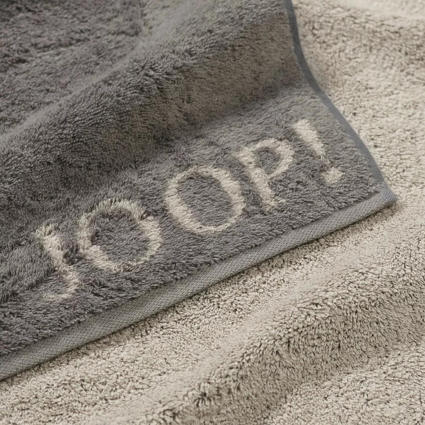 JOOP! Handtuch 2 Stück Joop! Gästetuch Classic Graphit Taupe 1600-70 30x50, Walkfrottier, 100% Baumwolle
