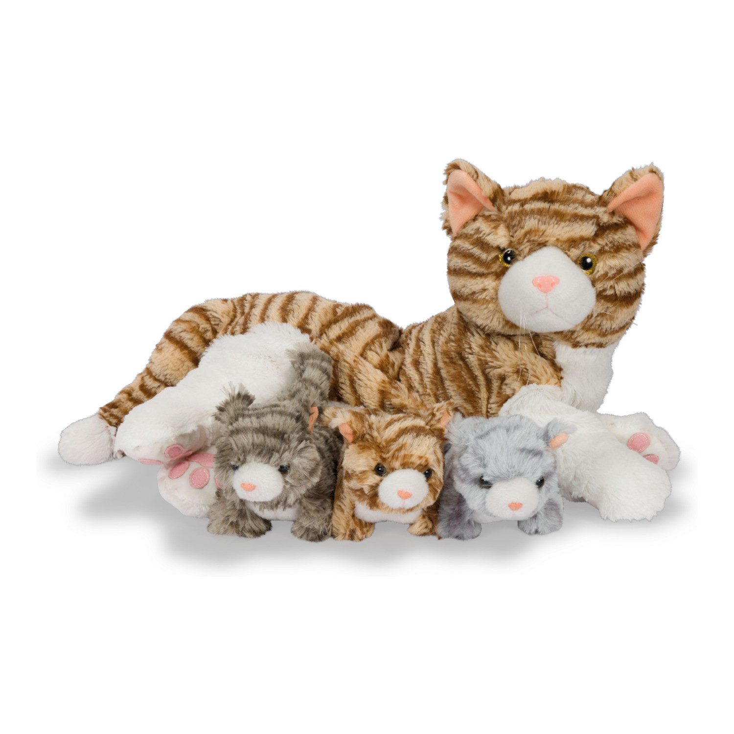 NOXXIEZ Kuscheltier Katzen-Mama mit Babys Kuscheltier Noxxiez Kitten Stofftier