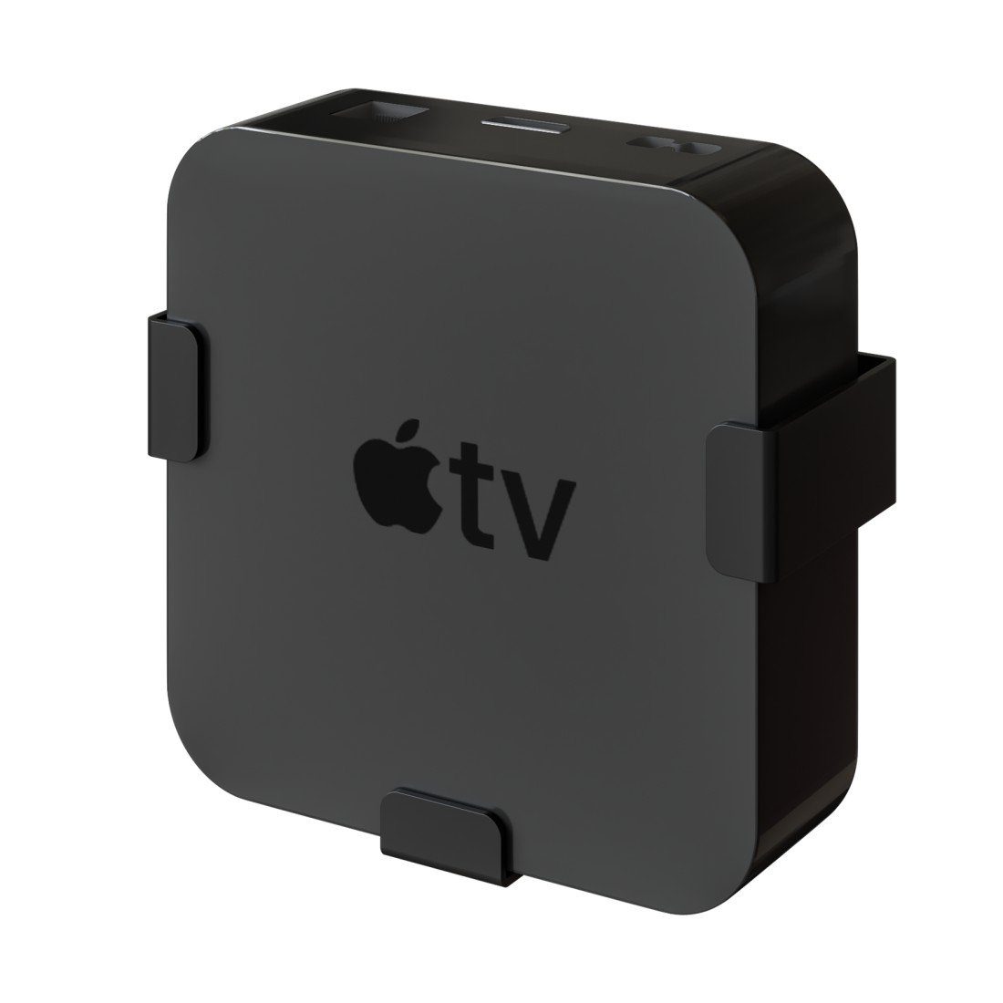 TV-Wandhalterung, Gen) für TV 4K (1./2./3. TV Apple Gen) mit flach, Montagezubehör, (magnetisch, Hama Fernseher) (4. Schwarz, HD Apple HD Wandhalterung Farbe