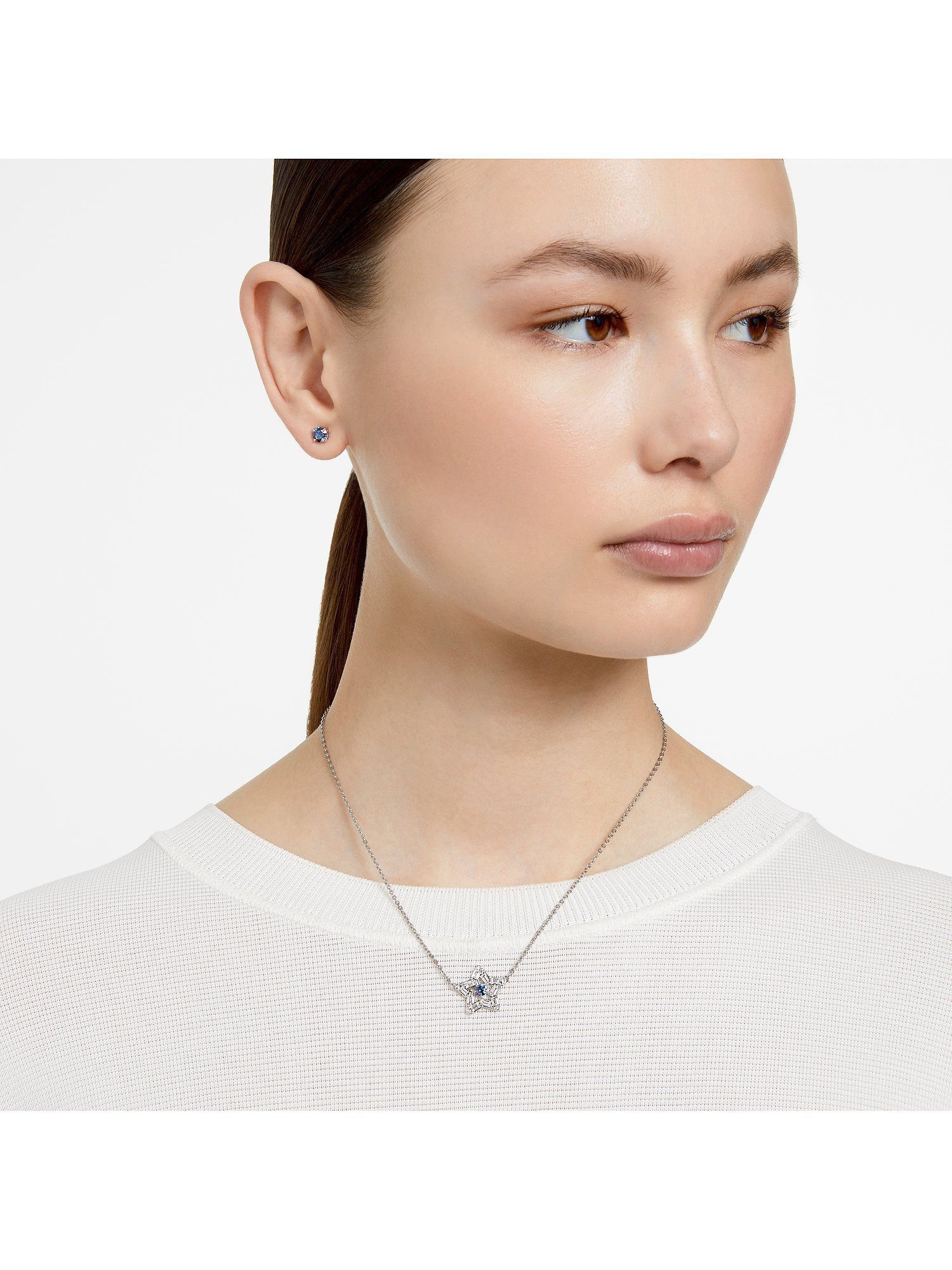 Swarovski Kette mit Anhänger Stella bla...