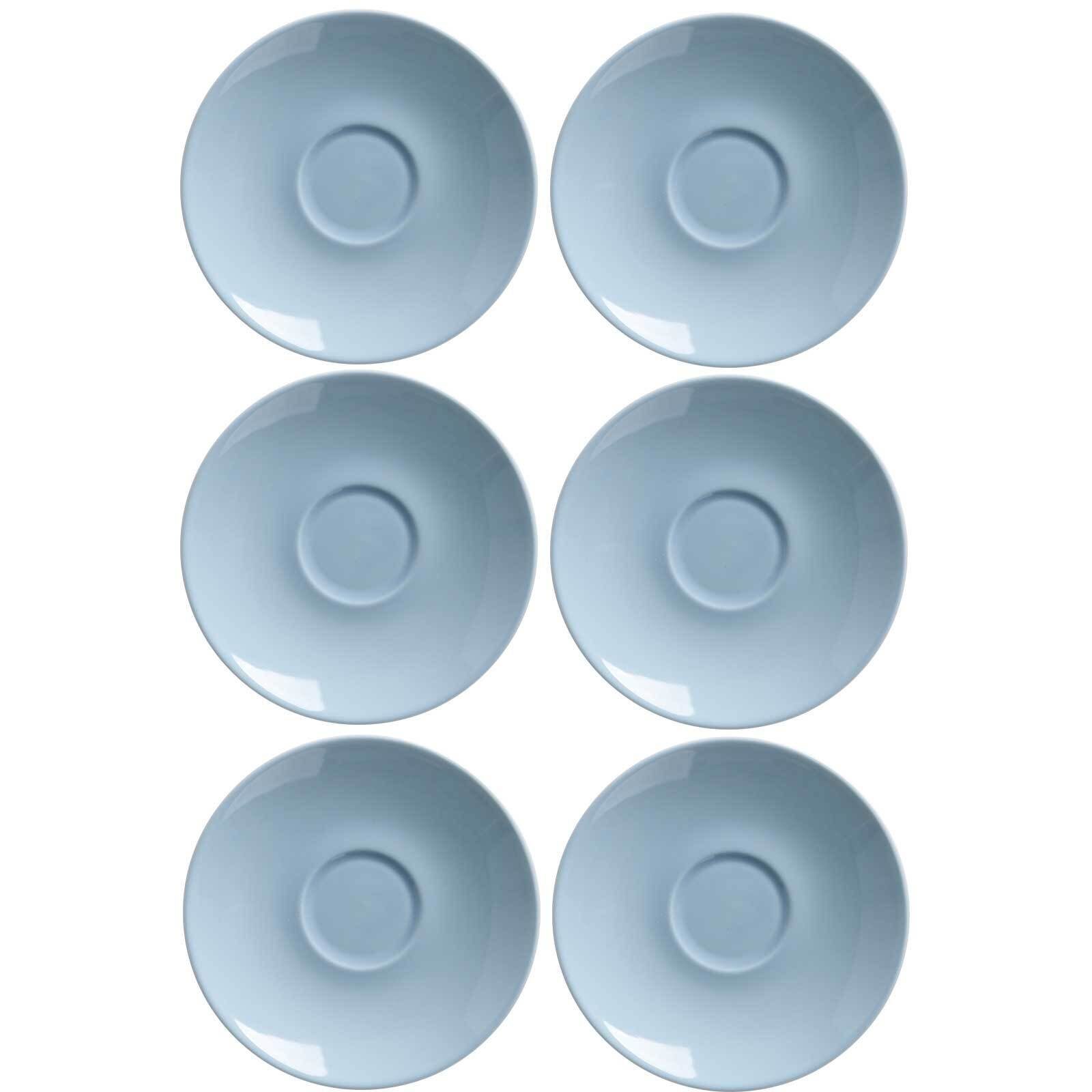 Ritzenhoff & Breker Untertasse Doppio Espressountertassen ø 12.0 cm 6er Set, (6 St) Nordic Blau