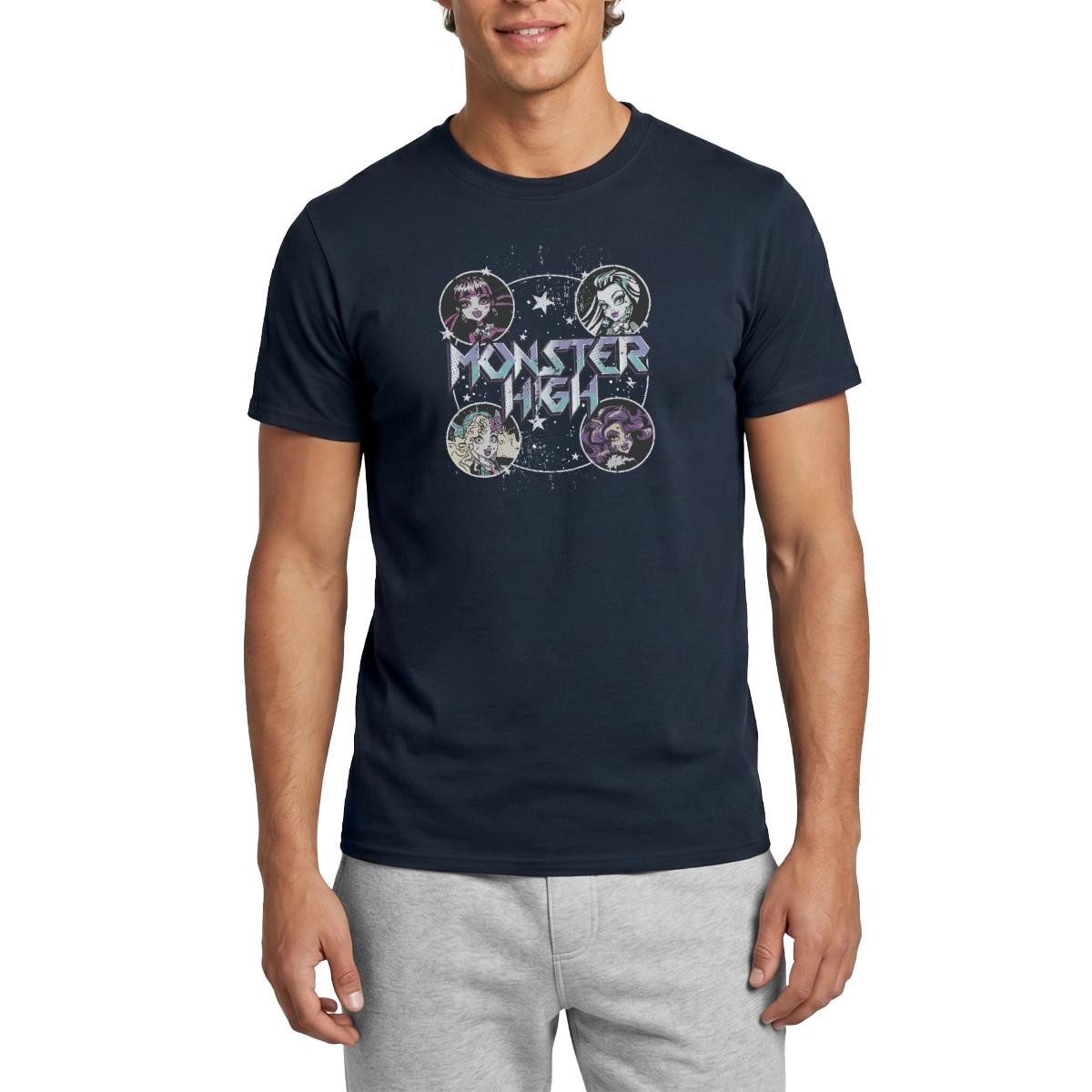 Spreadshirt T-Shirt Monster High™ Draculaura, Frankie Stein & Freunde Männer T-Shirt (1-tlg)