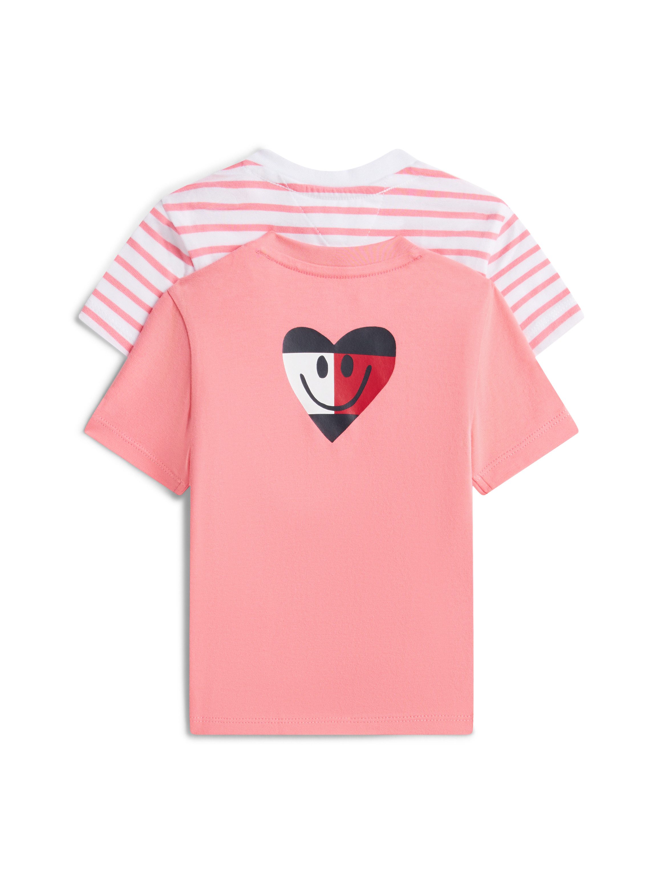 Tommy Hilfiger T-Shirt FLAG SMILE 2 PACK TEE S/S (2-tlg) Regular fit mit Rundhalsausschnitt für Babys