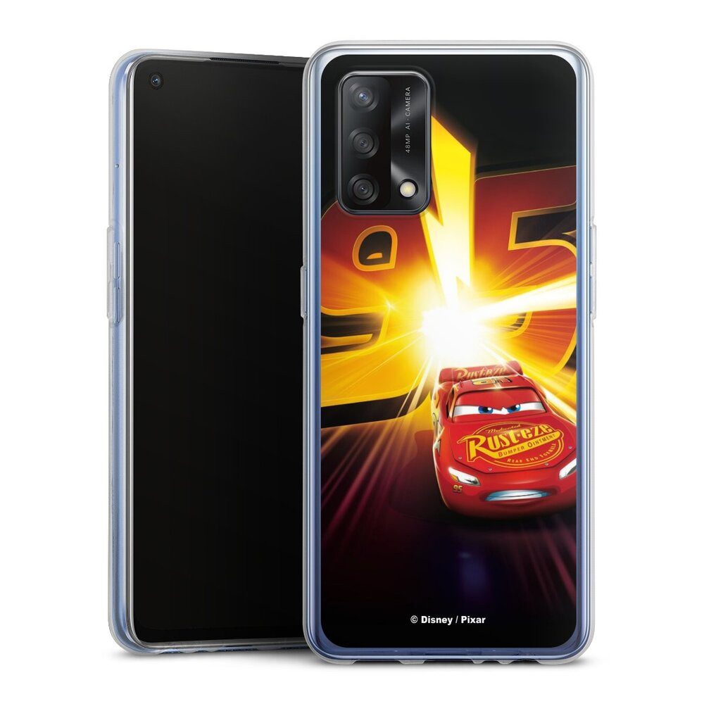 DeinDesign Handyhülle Offizielles Lizenzprodukt Cars Lightning Mcqueen 95 Cars3 Lightning 95, Oppo A74 Silikon Hülle Bumper Case Handy Schutzhülle Smartphone Cover