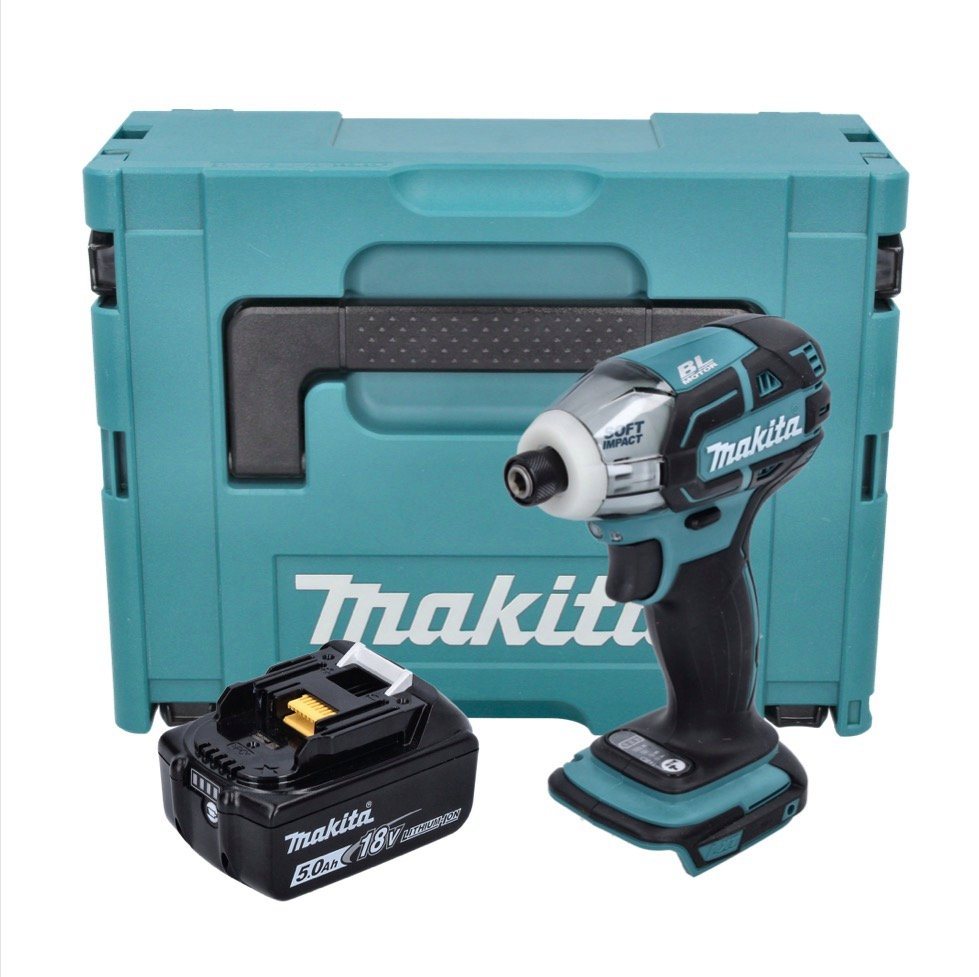 Thumbnail - Makita Schlagbohrmaschine DTS 141 T1J Akku Impulsschrauber 18 V 40 Nm 1/4" Brushless + 1x Akku