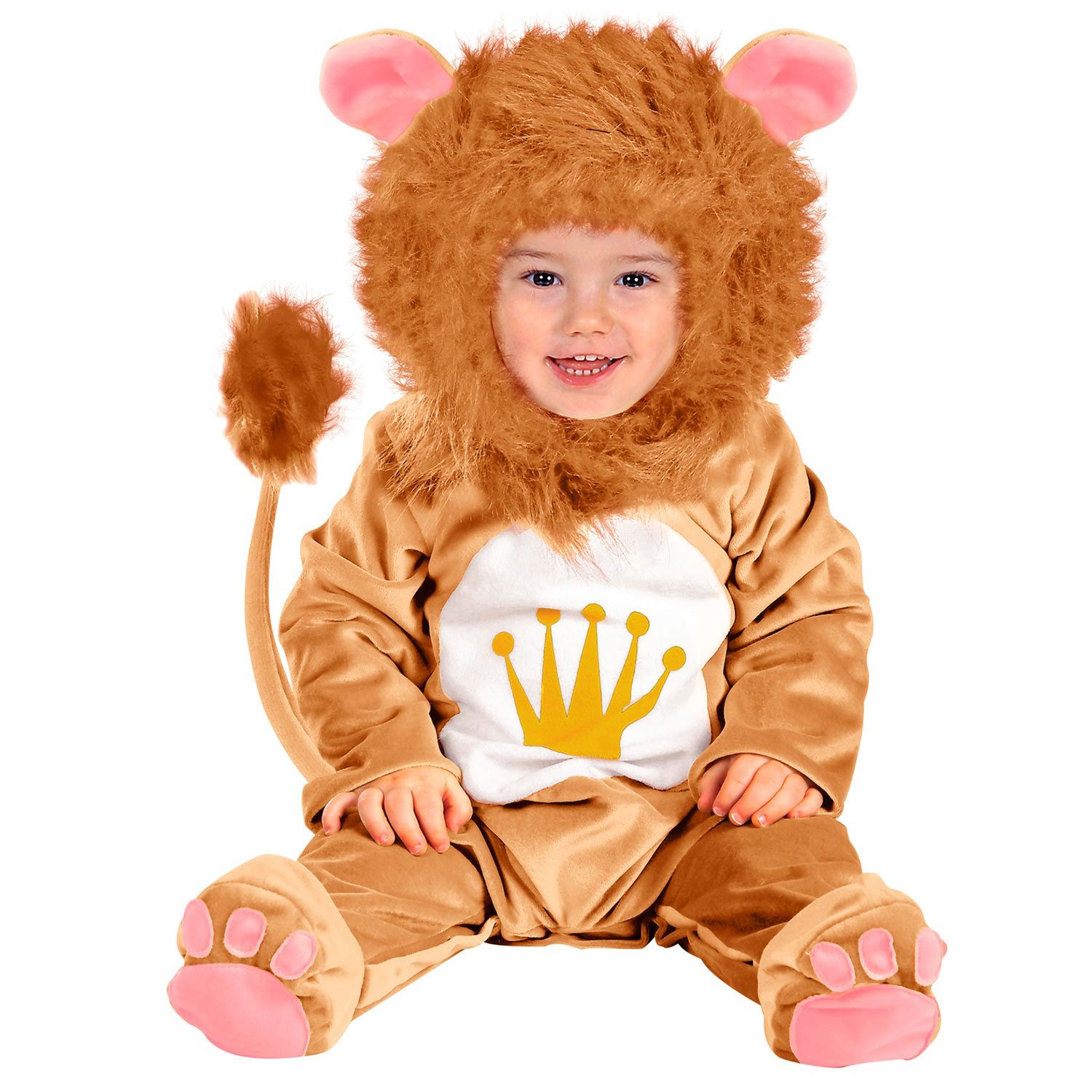 Kostüm Baby Tierkostüm 'Löwen König', Braun - Kleinkindk
