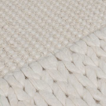 Wollteppich Exklusiver Wohnzimmer Teppich, Wolle-Polyester, Chunky Knit, KADIMA DESIGN, Rechteckig