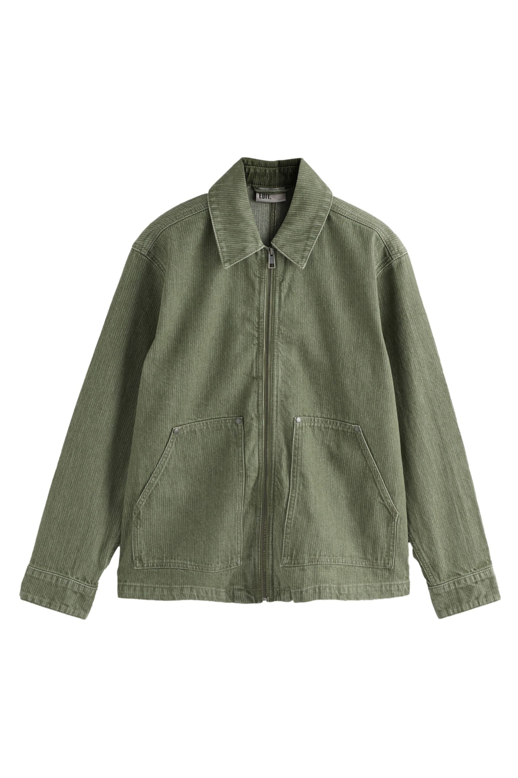Hemdjacke EDIT Jacke mit durchgehendem Reißverschluss