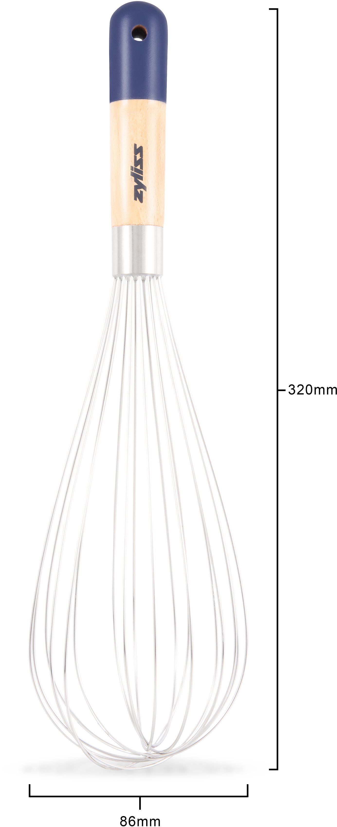 Edelstahl/Buchenholz Schneebesen, zyliss