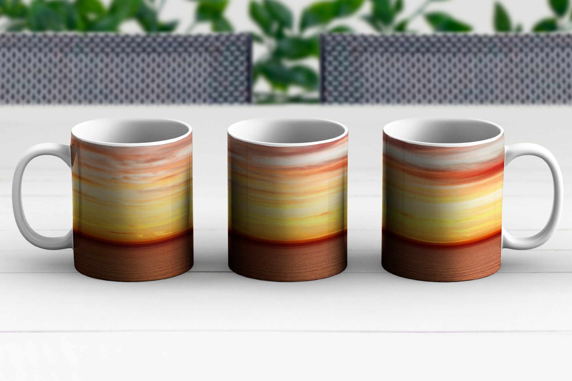 Teetasse, Farben Meer Himmel, Geschenk Keramik, - MuchoWow Tasse - Kaffeetassen, Teetasse, Becher,