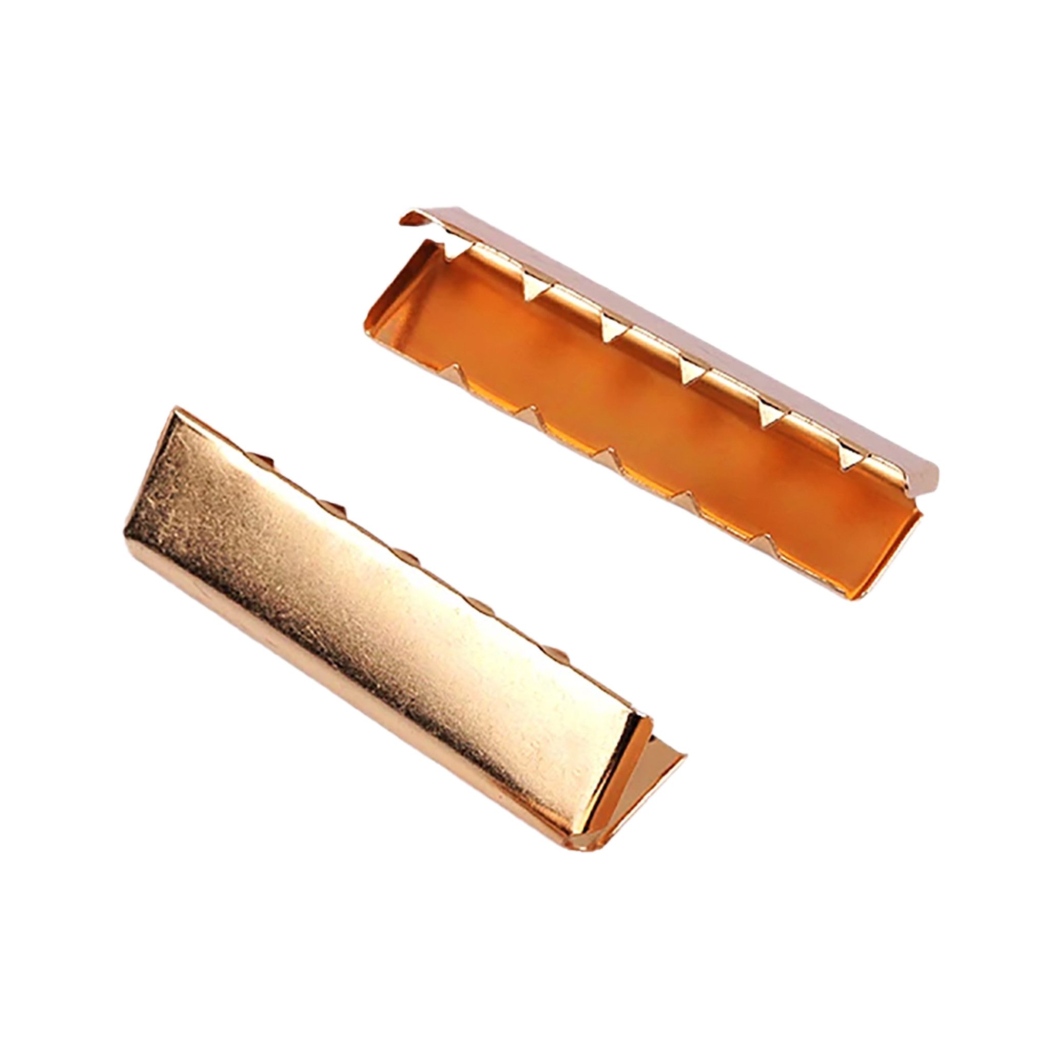 maDDma 10 Endstücke für Gürtel Gurte Bänder Gürtelenden Endkappen Gurtstecker (10 Stück in unterschiedlichen Maßen und Длинаn, 10-tlg), 12x40mm