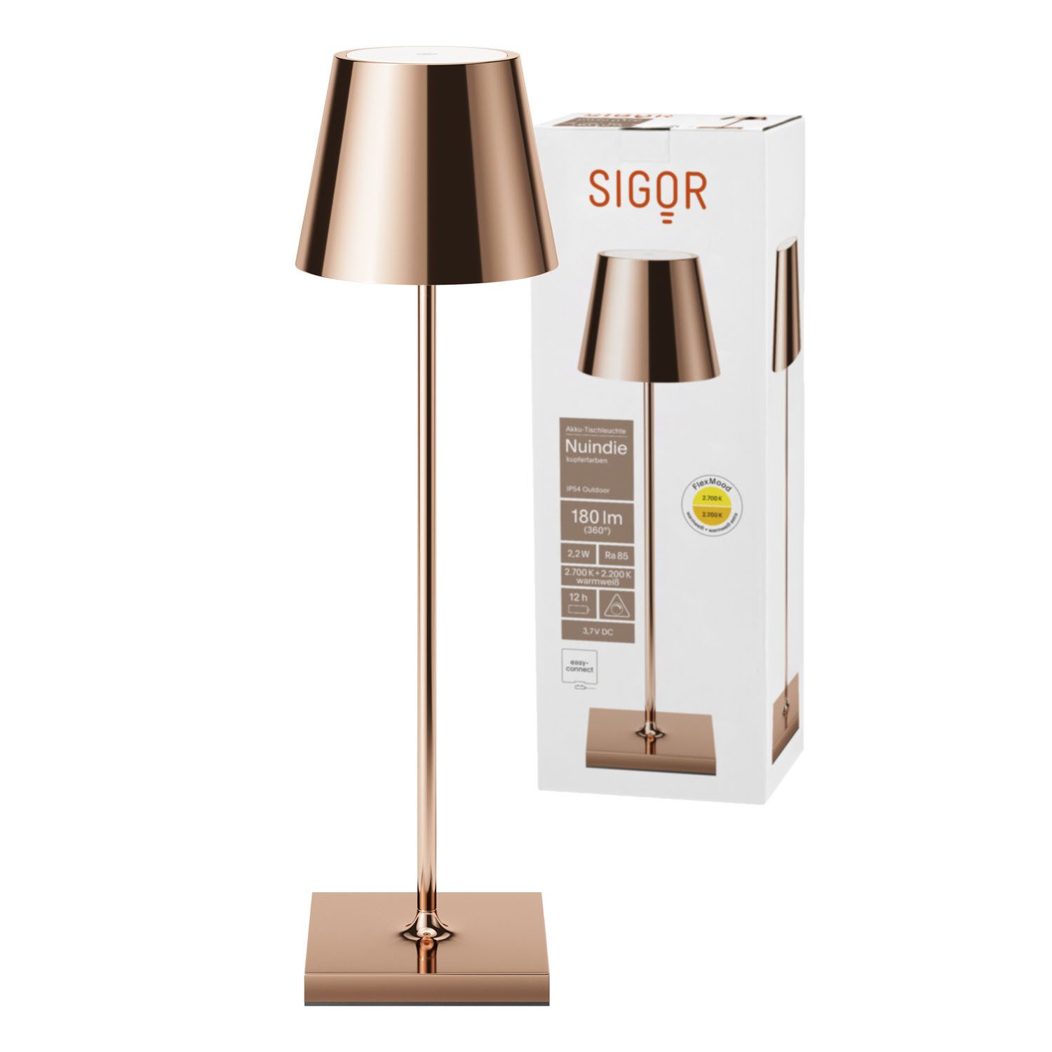 SIGOR LED Tischleuchte Akku-Tischleuchte, Dimmbar, 1 günstig online kaufen