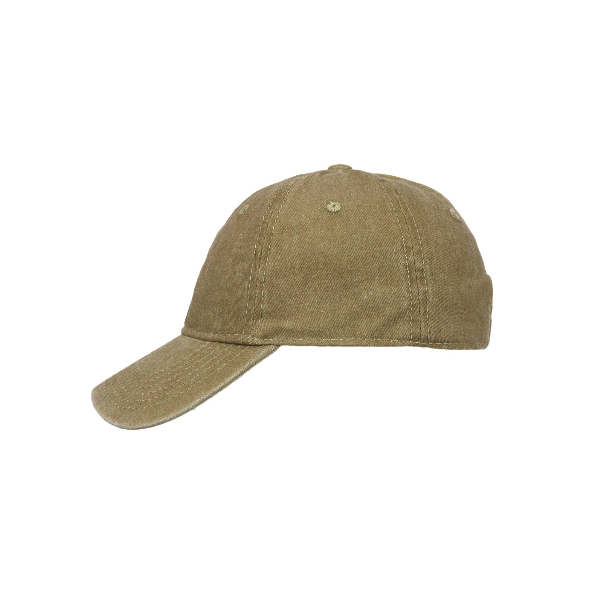 ZEBRO Baseball Cap Base Belüftungslöcher mit oliv Cap