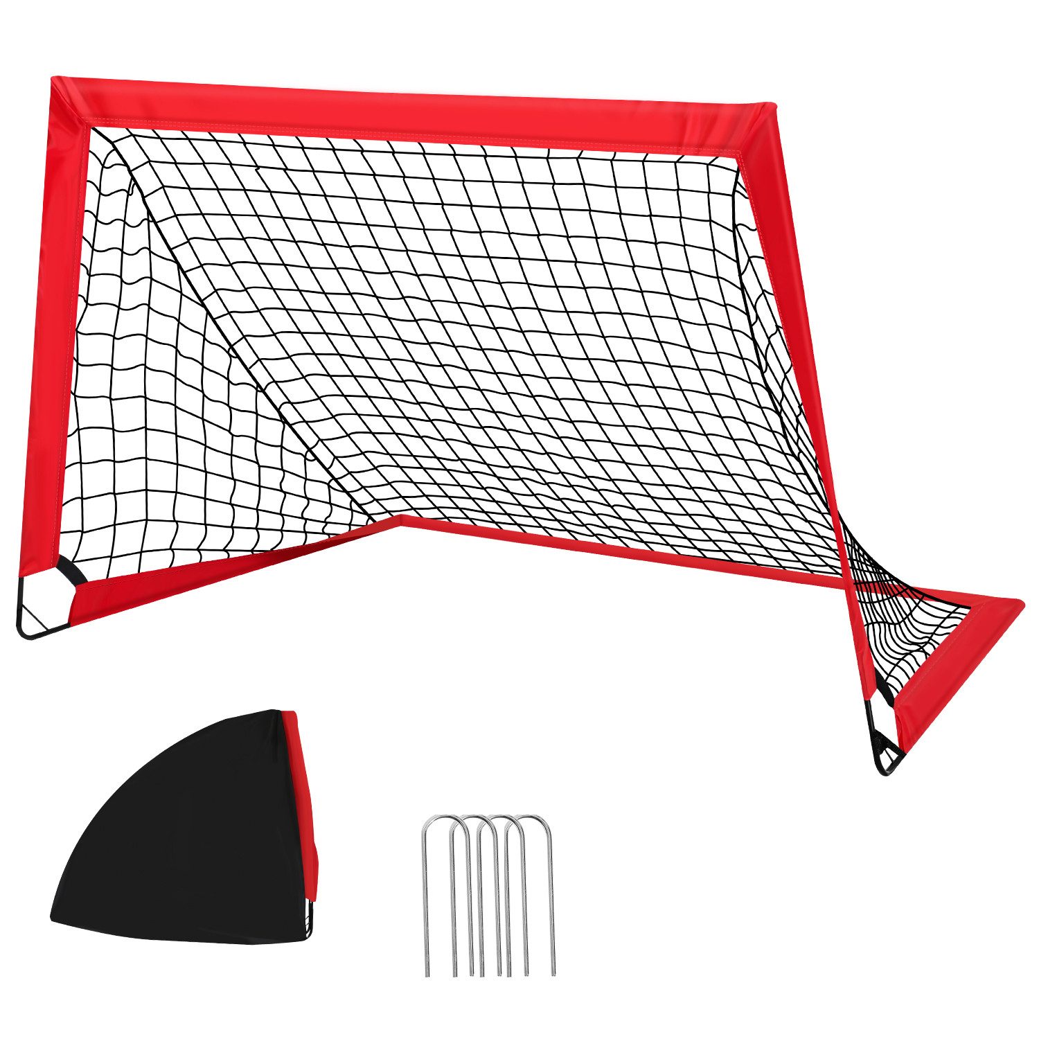 Fußballtor Faltbares Fußballtor Tragbar Fußballnetz 120 x 90 x 90 cm