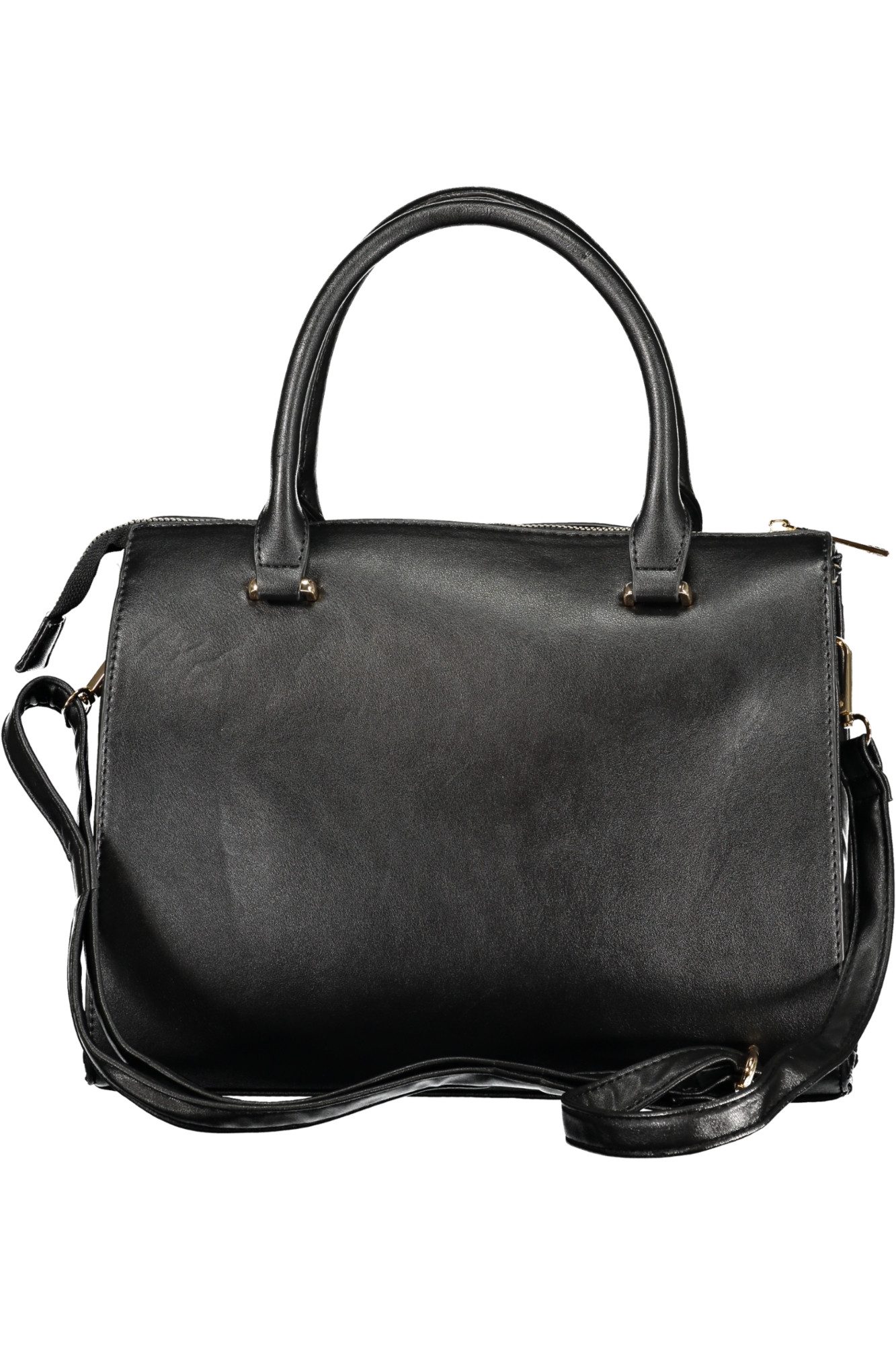 Laura Biagiotti Umhängetasche, Elegante schwarze Damentasche mit vielseitigen Trageoptionen und Detai